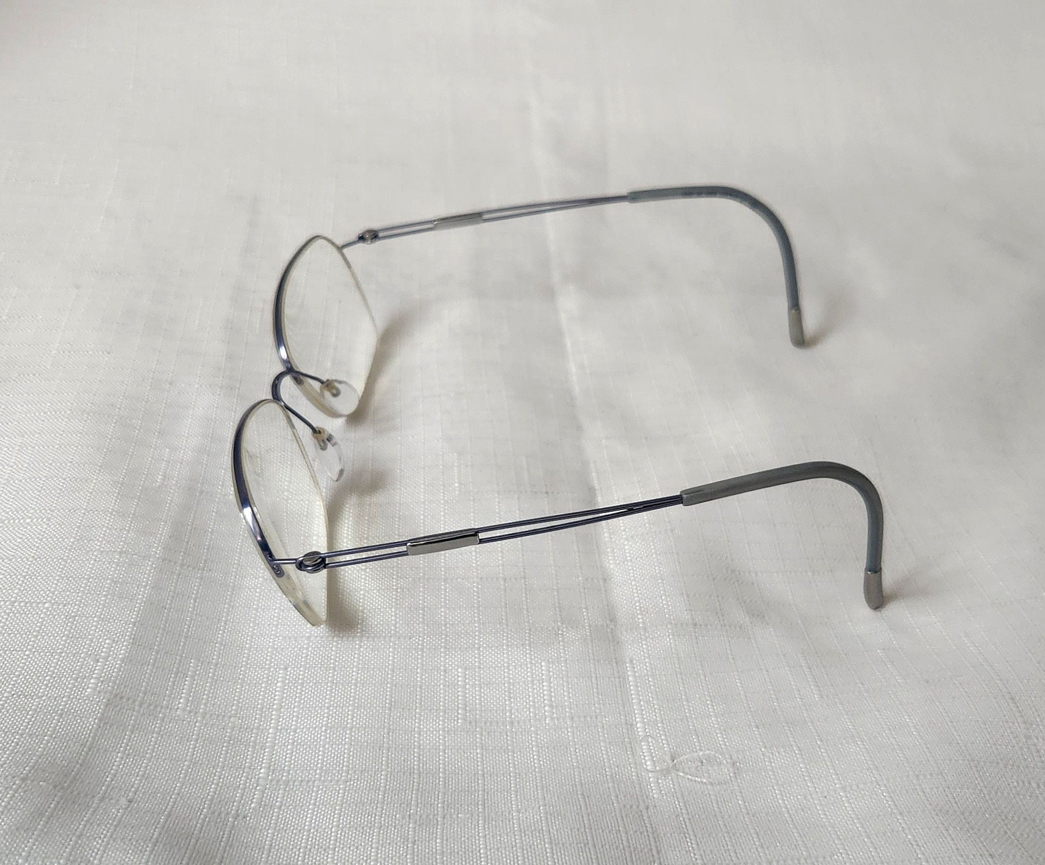 Silhouette Silhouette 4337 40 6055 Titanium Blue Gray Half rim glasses Size ONE SIZE - 2 Thumbnail