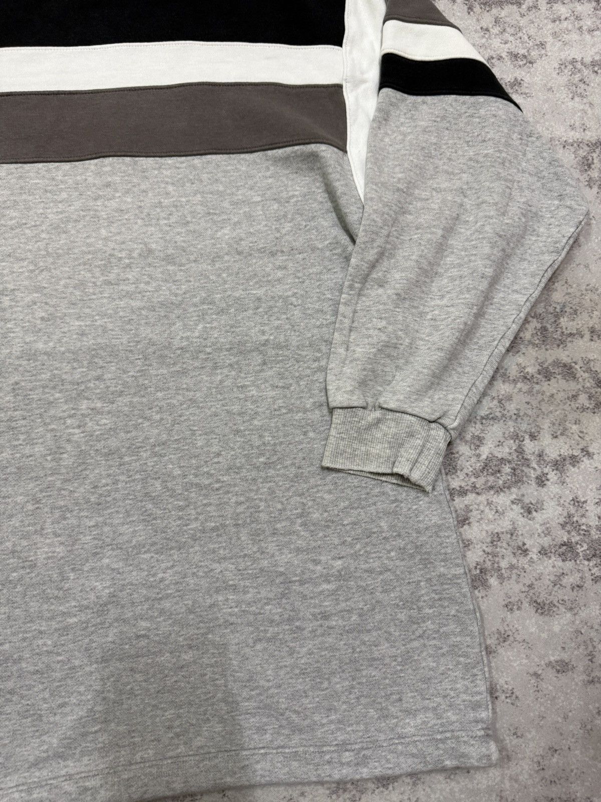 Adidas Adidas Spellout Biglogo Double Collar Sweatshirt Size US XL / EU 56 / 4 - 17 Thumbnail