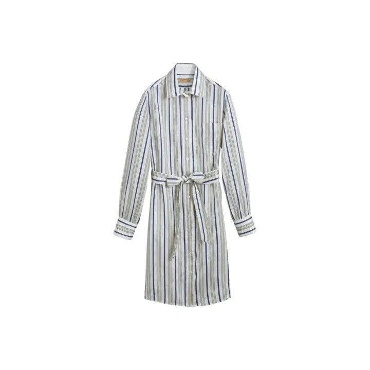 Burberry Burberry Striped Long Sleeve Dress for Women 0079 Size S / US 4 / IT 40 - 1 Thumbnail