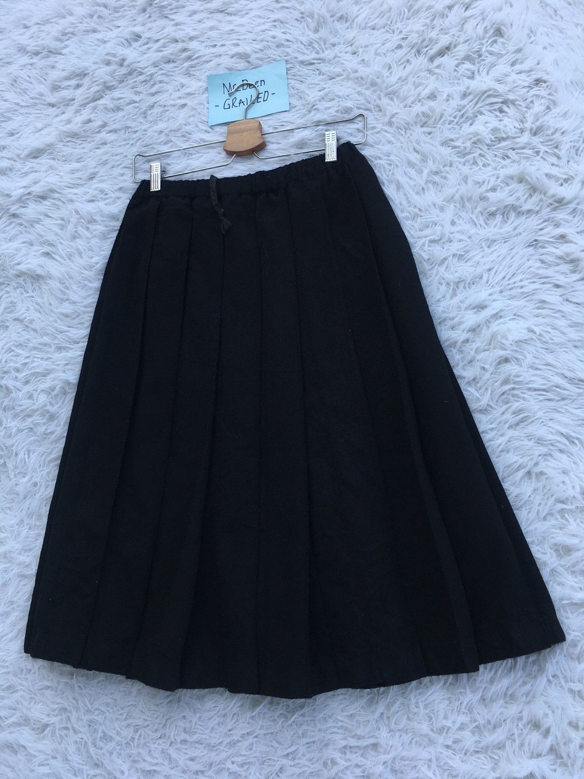 Comme des Garcons Rare Vintage Comme Des Garcons robe de chambre Wool Skirt Size 24" / US 00 / IT 34 - 3 Thumbnail