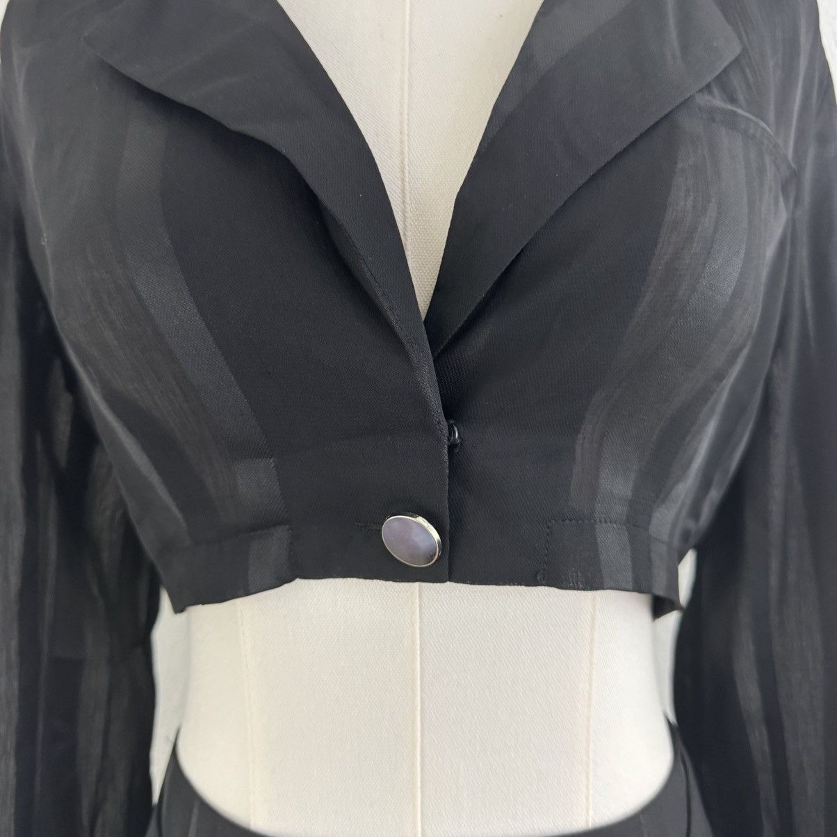 Forever 21 FOREVER 21 Black Office Siren Two Piece Top & Skirt Size S / US 4 / IT 40 - 4 Thumbnail