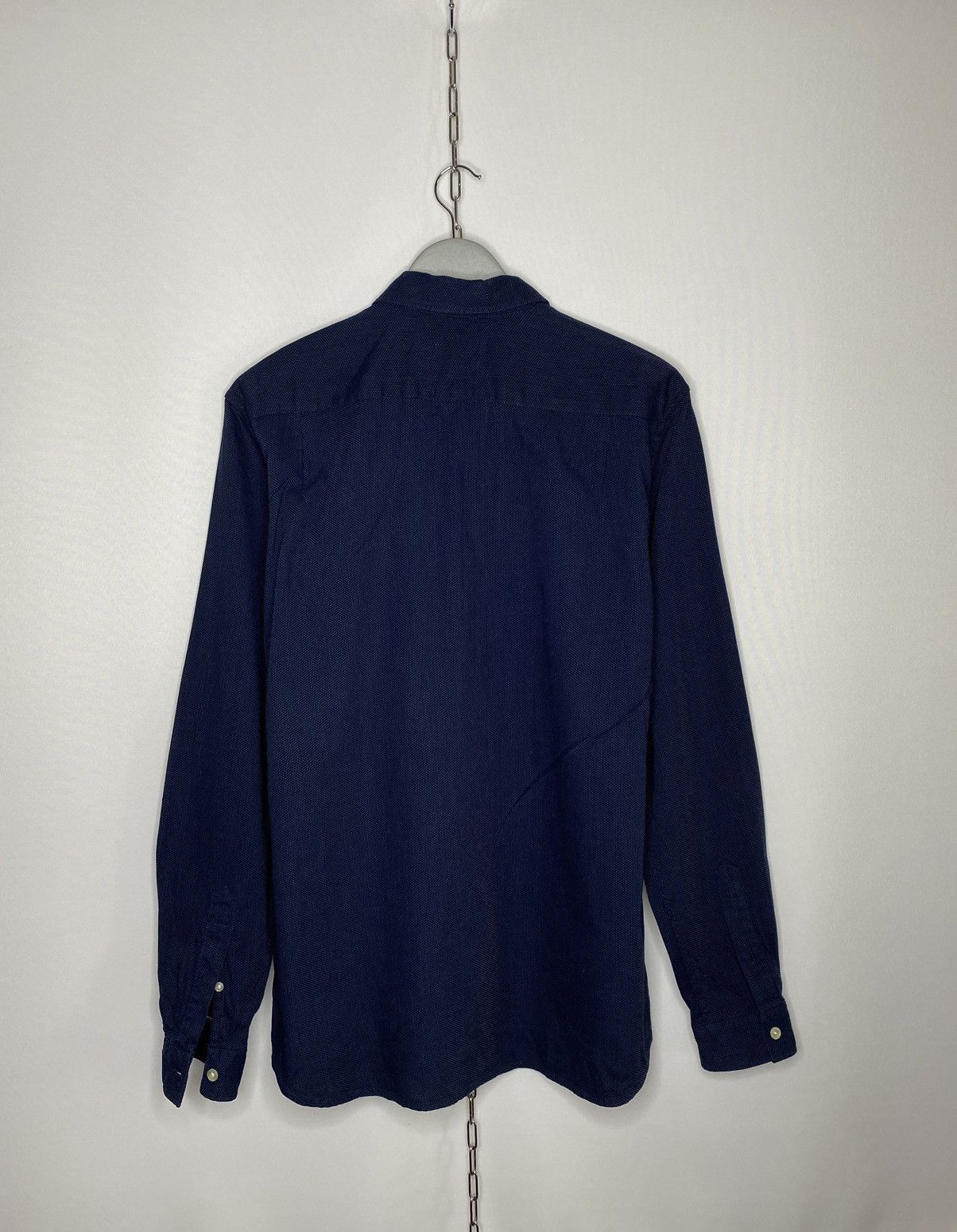 Other Lacoste France Navy Blue Shirt Long Sleeve Button Up Size US L / EU 52-54 / 3 - 3 Thumbnail