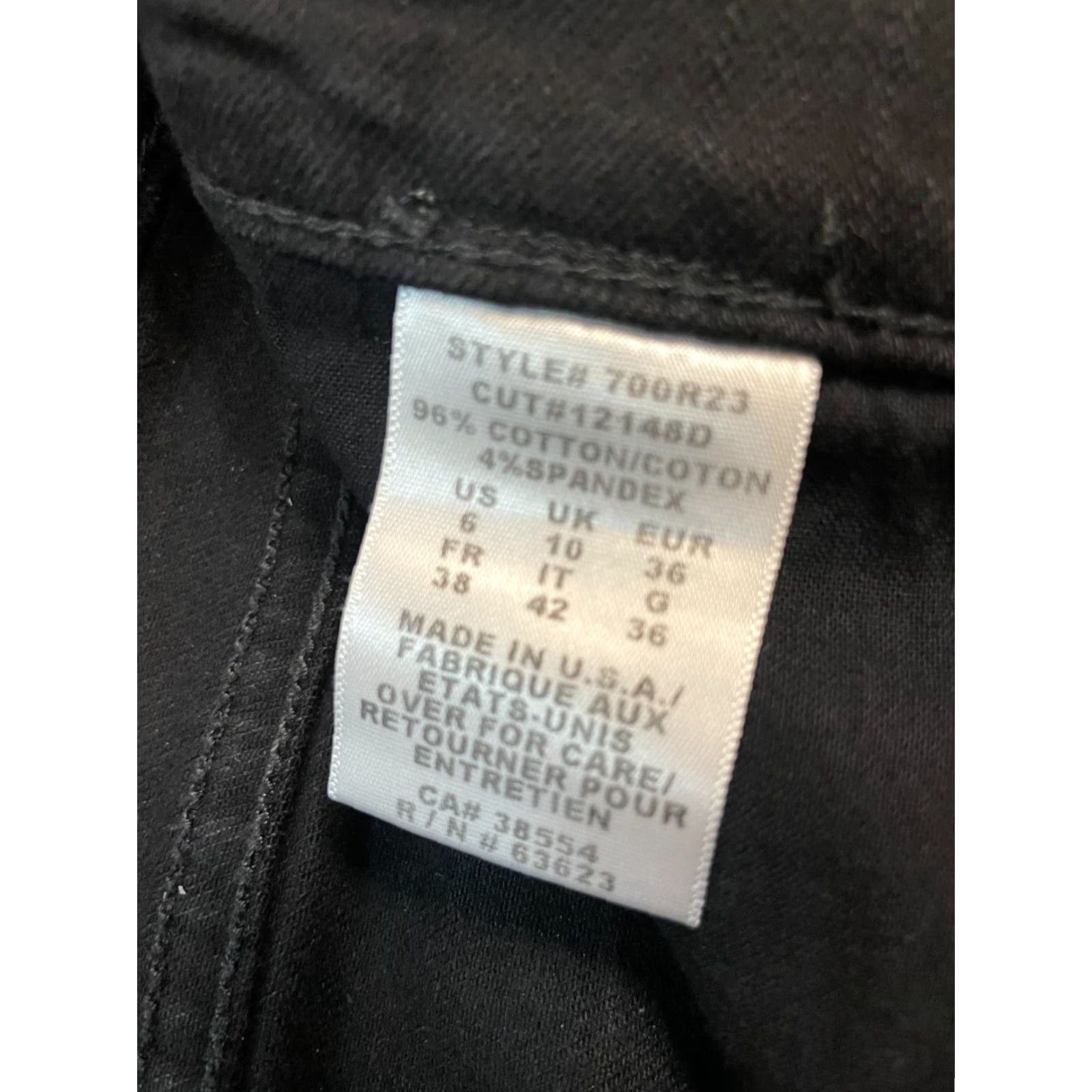 NYDJ NYDJ Jeans Womens Size 6 Black Boot Cut Not Your Daughters Jeans Pants Shirt? Size 28" / US 6 / IT 42 - 6 Thumbnail