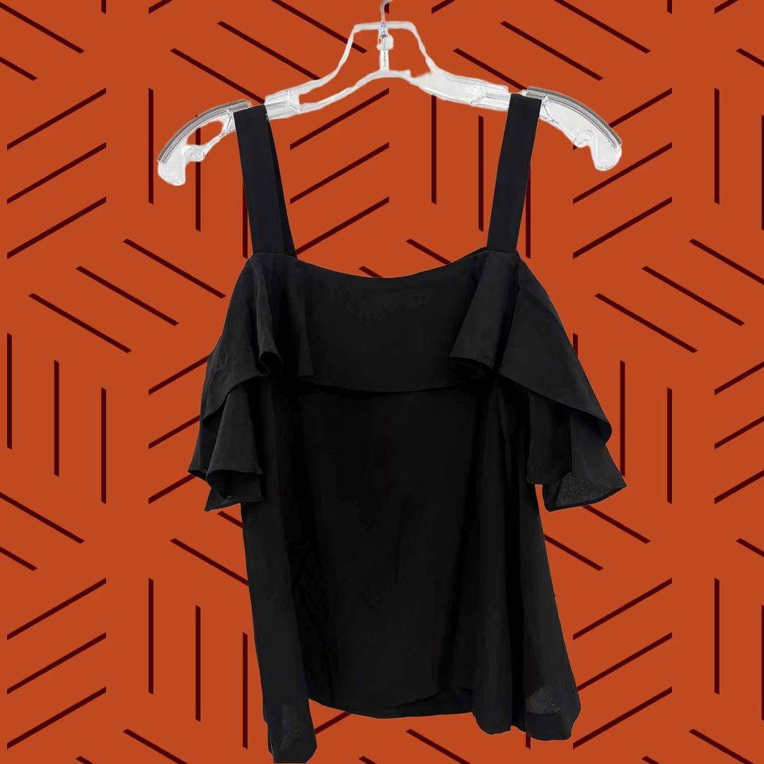 Vintage J Crew Blouse Black Size 2 Regular - Pre-Owned Women’s Clothing Size XS / US 0-2 / IT 36-38 - 1 Thumbnail