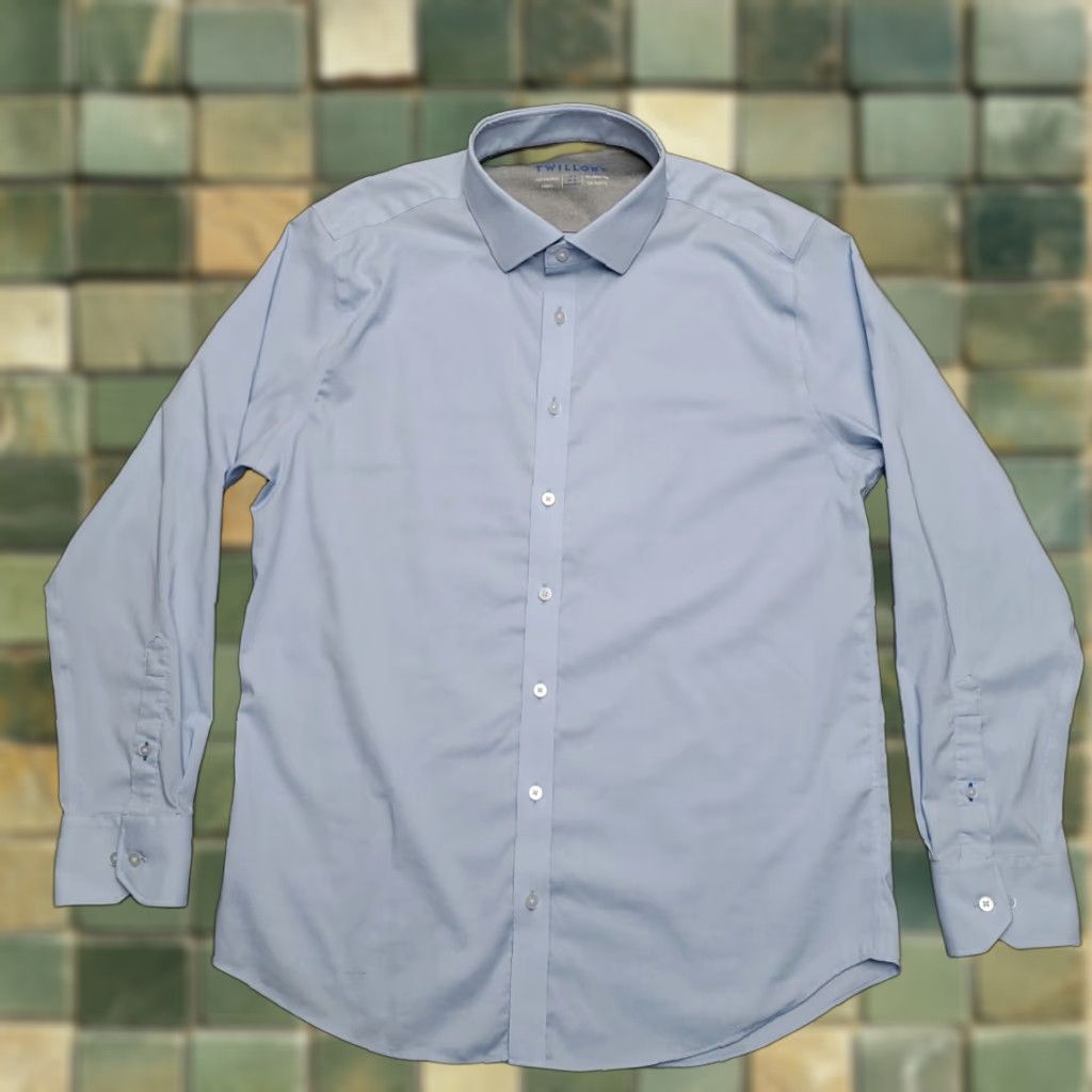 Vintage Twillory Shirt Mens 17.5 Blue Button Up Performance Stretch Long Sleeve Coolmax Shirt Mens 17.5 Blue Button Up Performance Stretch Long Sleeve Size US XXL / EU 58 / 5 - 1 Thumbnail