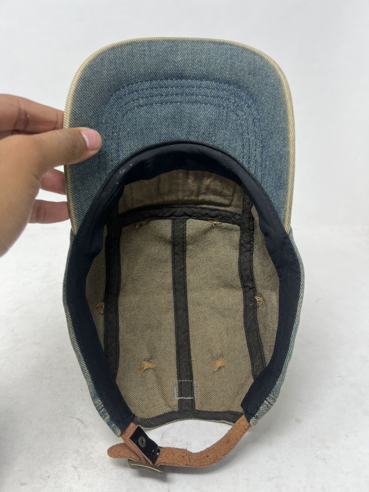 If Six Was Nine Distressed Rocky Rentals Denim Hat Cap Size 26 - 6 Thumbnail
