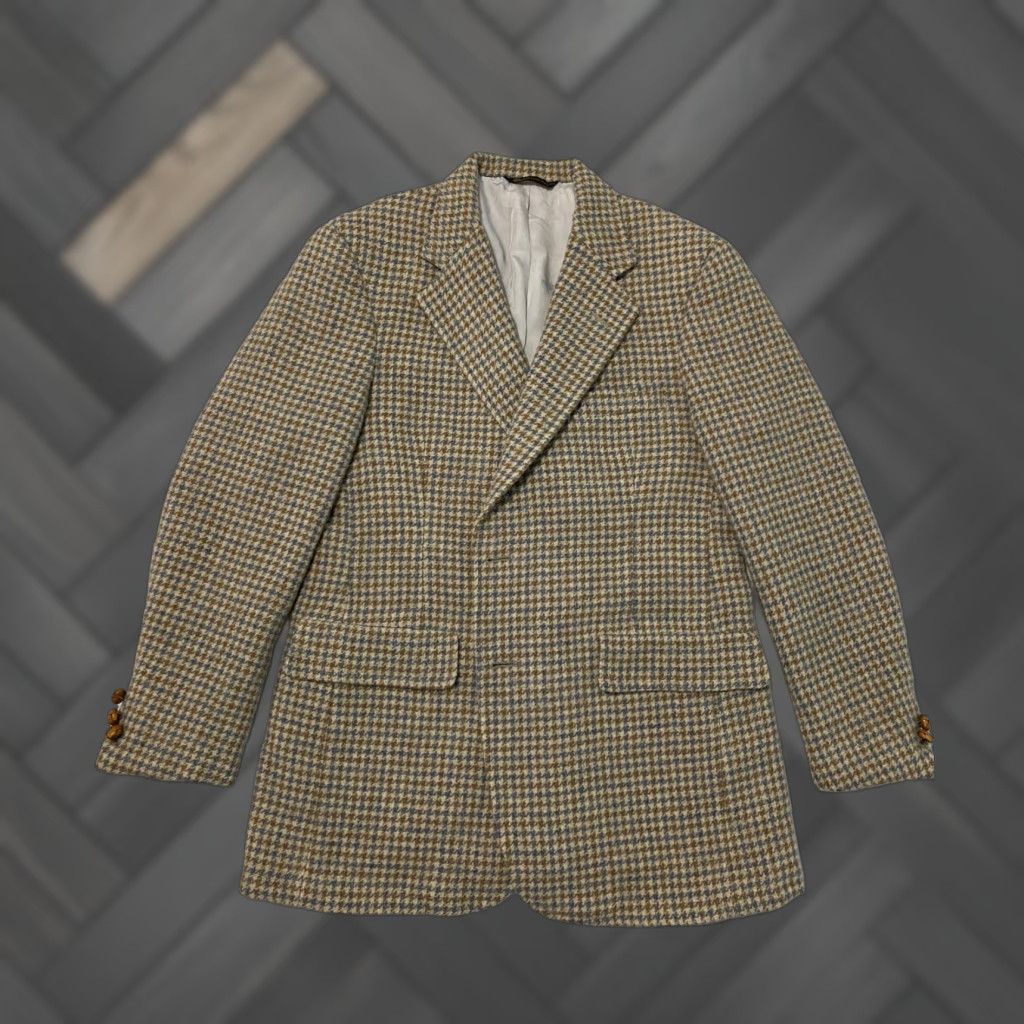 Hart Schaffner Marx VINTAGE Hart Schaffner Marx Brown Plaid Blazer Coat J Svoboda Sons Men's Store Mens 40 Brown Plaid Blazer Coat Vintage Hart Schaffner Marx Size 40R - 1 Thumbnail