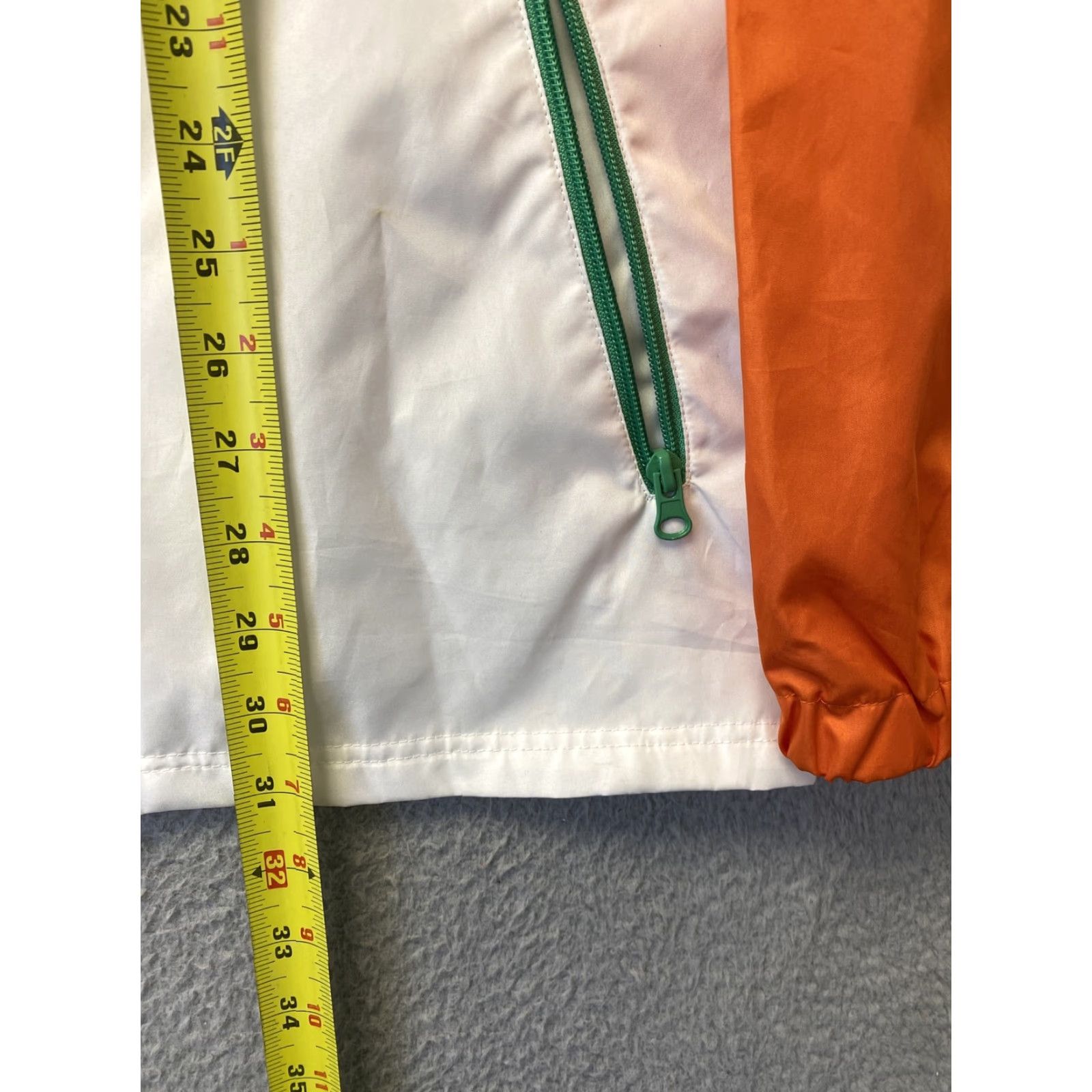 Nickelodeon Nickelodeon Orange Windbreaker Hoodie Jacket Size XL 96-44 Size US XL / EU 56 / 4 - 6 Thumbnail