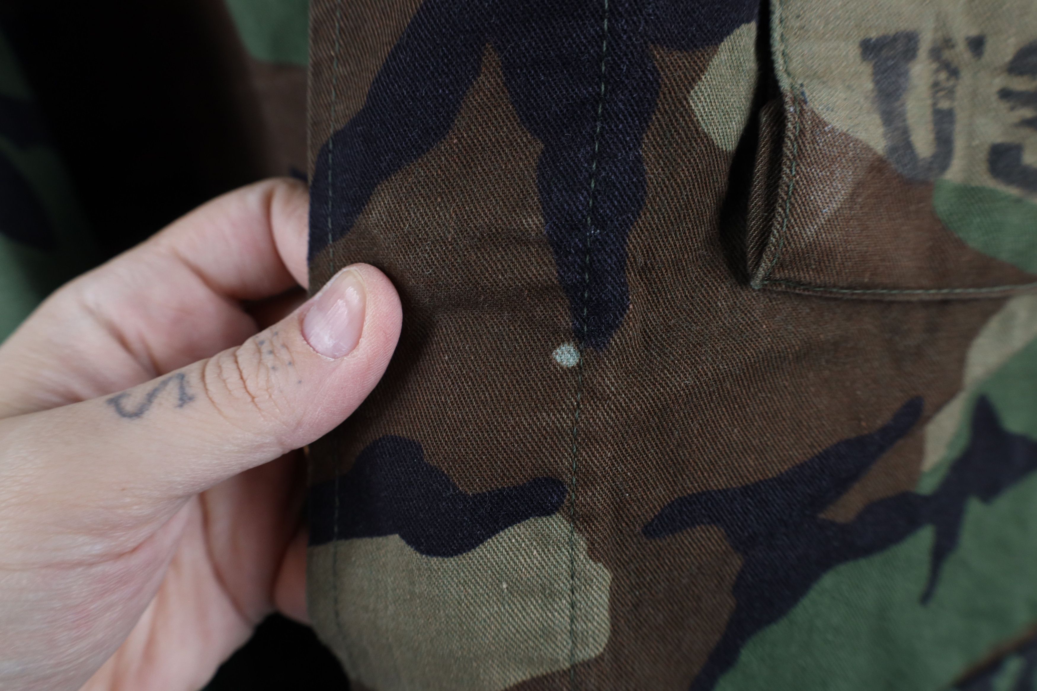 Vintage Vintage 90s USMC Woodland Camouflage Combat Coat Jacket USA Size US S / EU 44-46 / 1 - 5 Thumbnail