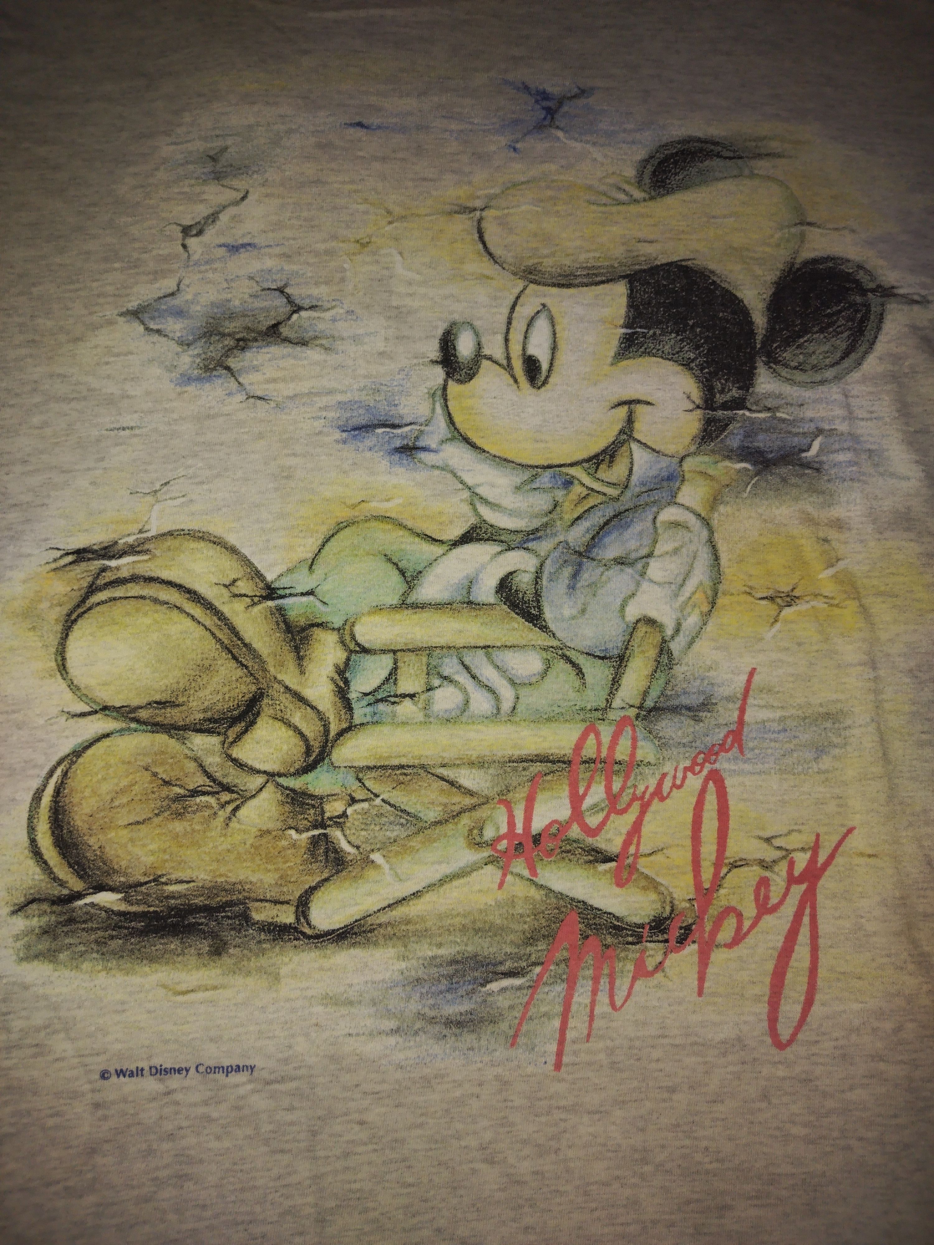 Mickey Mouse Vintage Mickey Mouse 90s Distressed Tshirt Size US L / EU 52-54 / 3 - 7 Thumbnail