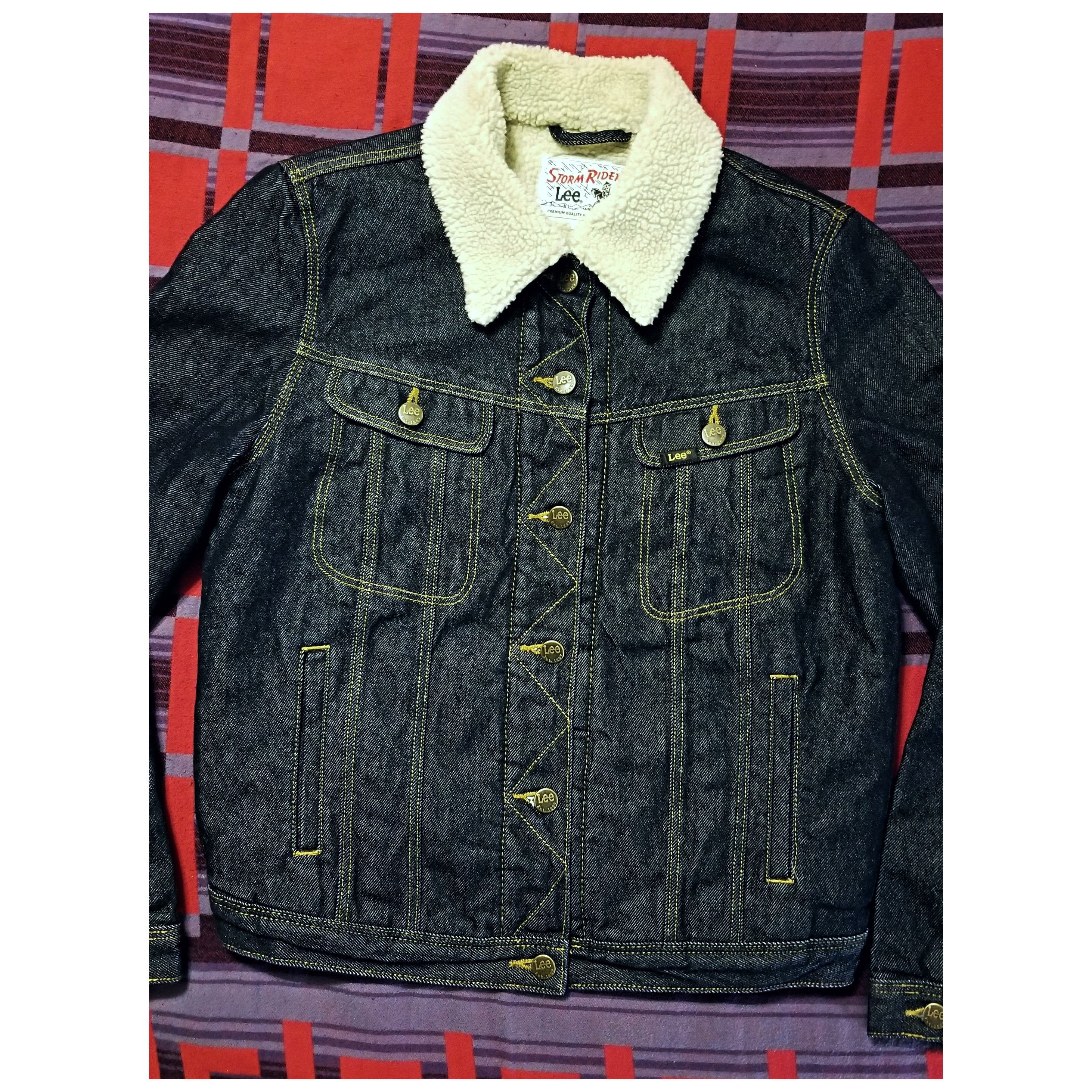 Lee ☆NWOT☆LEE STORM RIDERS LINED DENIM JACKET- SIZE LARGE Size L / US 10 / IT 46 - 5 Thumbnail