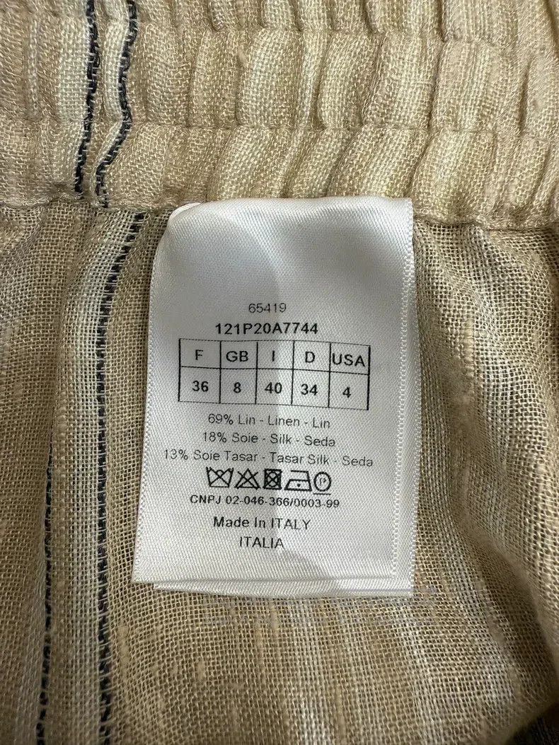 Dior Dior Beige striped shorts Size 24" / US 00 / IT 34 - 4 Thumbnail