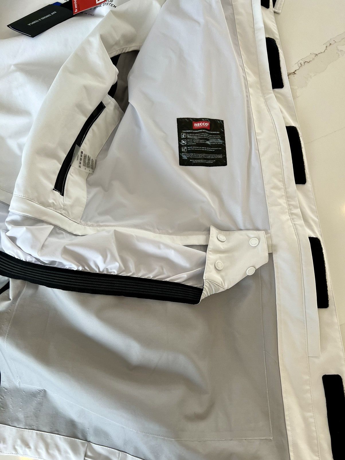 New Raf Simons X TEMPLA White Oversized Parka Jacket L