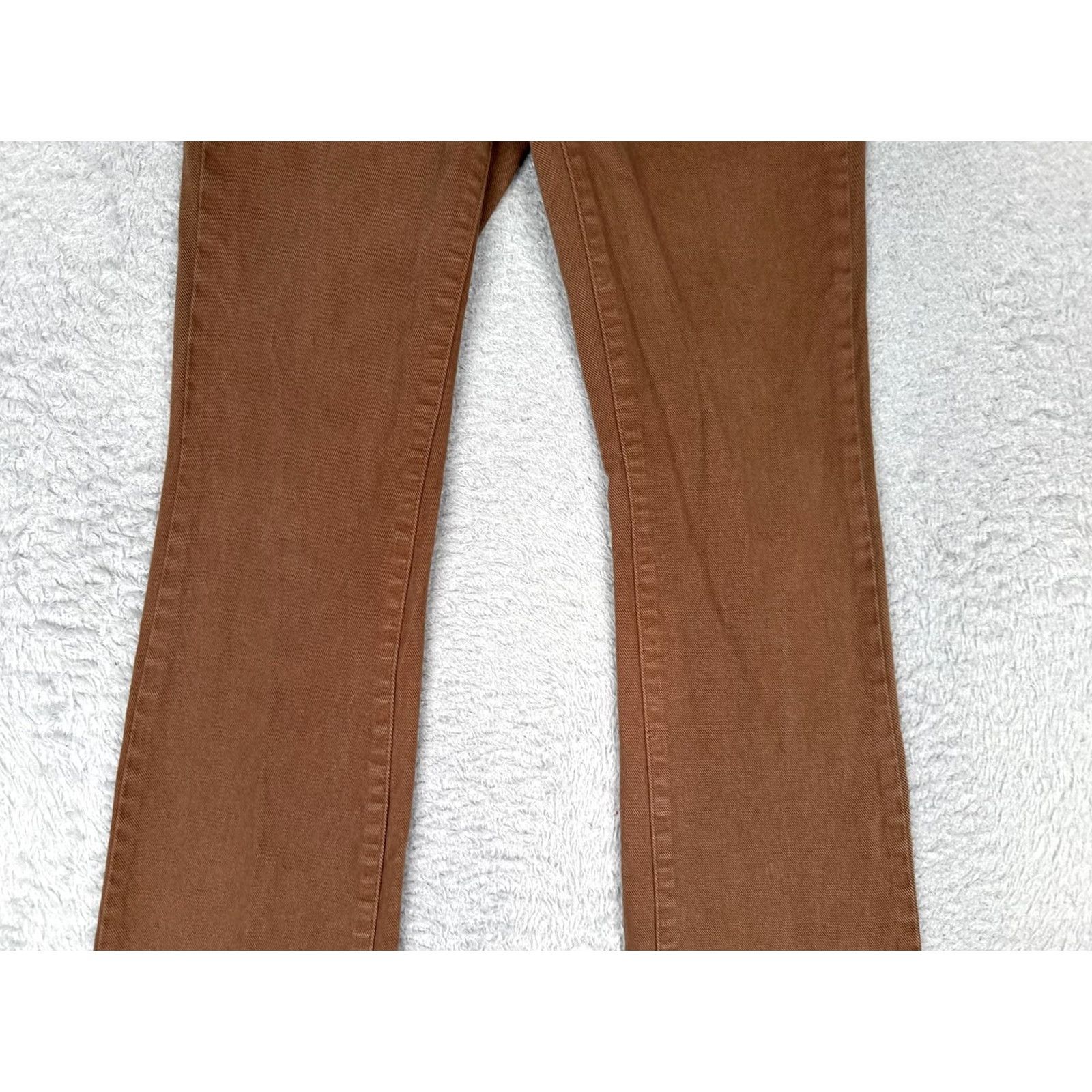 Fashion Nova FASHION NOVA Jeans Bootcut Womens 3/26 26 Brown Mid Rise Stretch Denim 5-Pocket Rise Mid/Bootcut 30.5 In Inseam Size 26" / US 2 / IT 38 - 3 Thumbnail