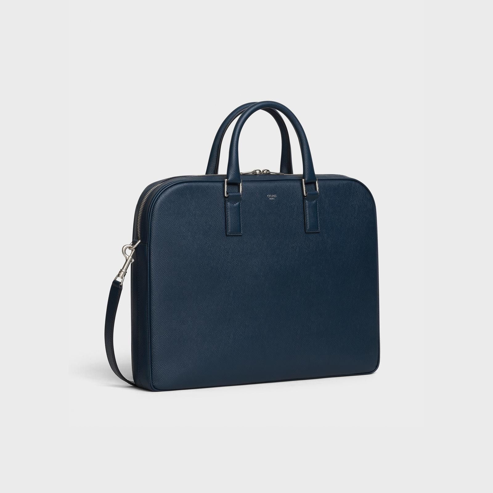 Celine o1bcso1str1124 Size: OS / Medium Briefcase in Navy Blue Size ONE SIZE - 2 Thumbnail