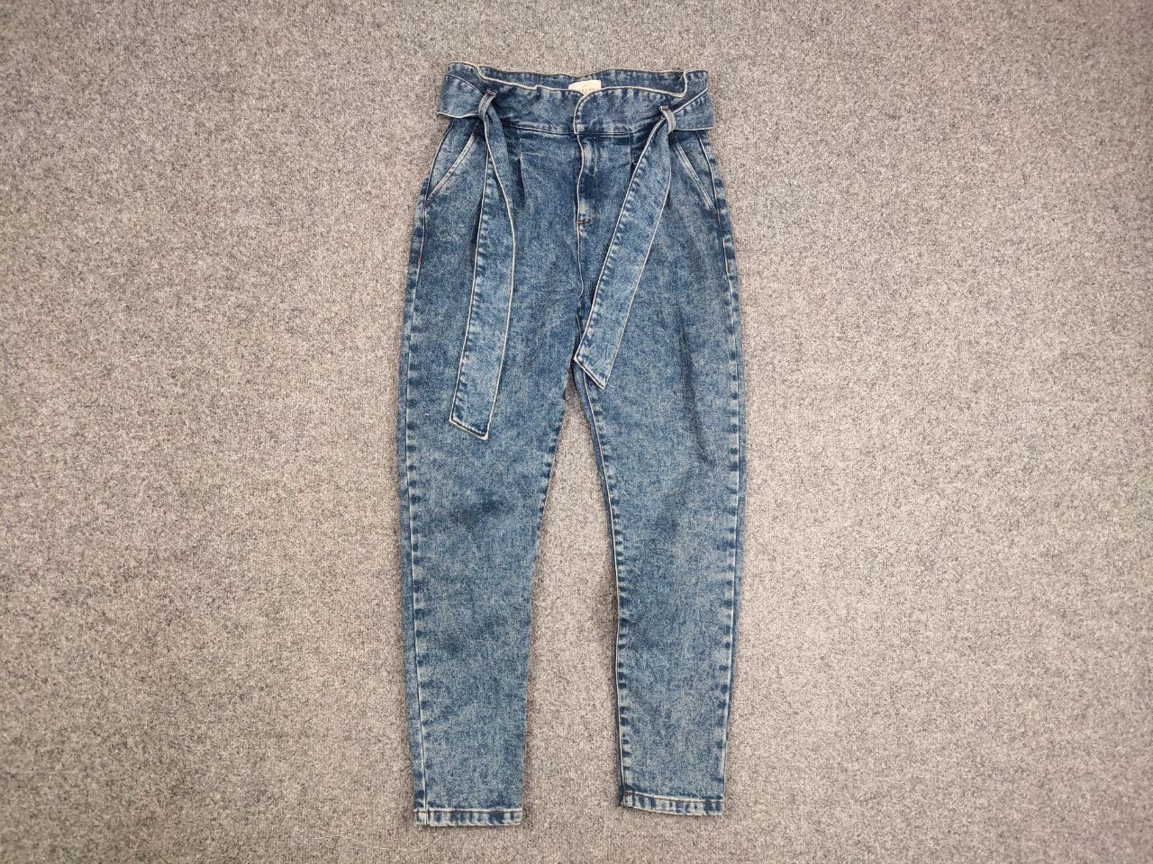 Sezane Sezane rue saint fiacre Paris Design Ankle belt Denim Jeans Size 36" / US 14 / IT 50 - 7 Thumbnail