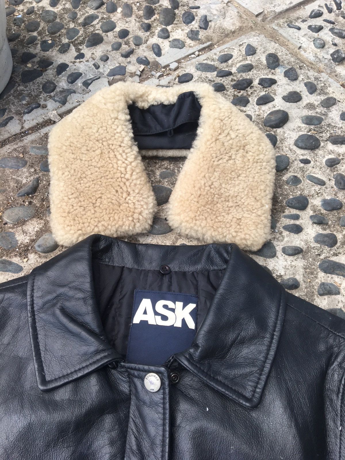 Genuine Leather × Le Grande Bleu (L.G.B.) ASK ENQUIRED cow skin jacket punk sherpa Size XS / US 0-2 / IT 36-38 - 6 Thumbnail