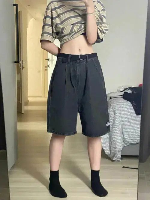 Jean Wide Leg Knee Length Shorts Size US 30 / EU 46 - 2 Thumbnail