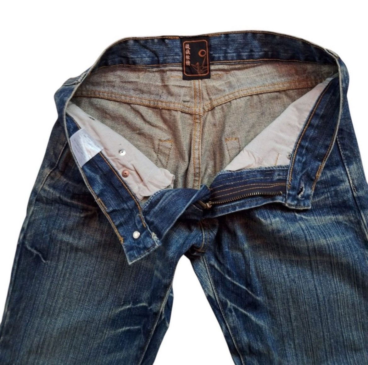 Japanese Brand Japanese Gaijin Embroidery Tatoo Traditional Japan Jeans Size US 31 - 13 Thumbnail