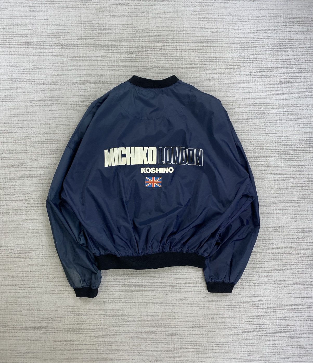 Michiko Koshino London × Vintage Vintage Michiko Koshino London Big Logo Bombers Jacket Size US L / EU 52-54 / 3 - 1 Thumbnail