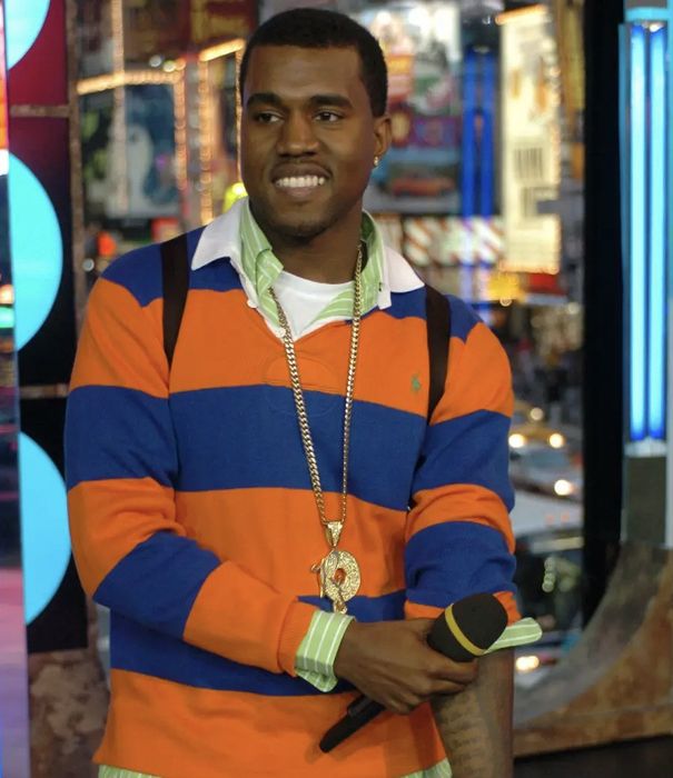 Polo Ralph Lauren Iconic Orange/Blue Polo Kanye West Rugby Shirt | Grailed