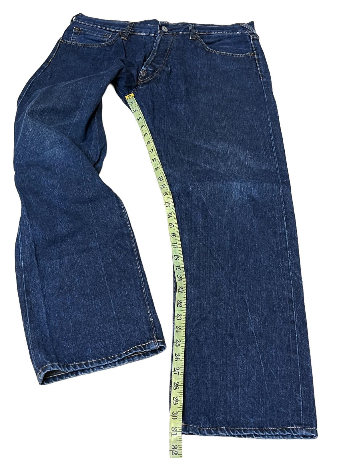 Evisu VINTAGE EVISU SEAGULL SKULL SNAKE EMBROIDERY SELVEDGE JEANS Size US 35 - 19 Thumbnail