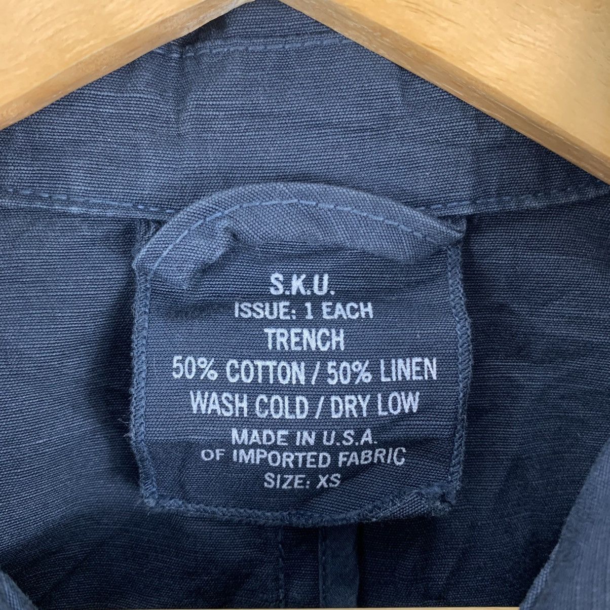 Vintage S.K.U Trench USA Army Long Coat Size US XS / EU 42 / 0 - 4 Thumbnail