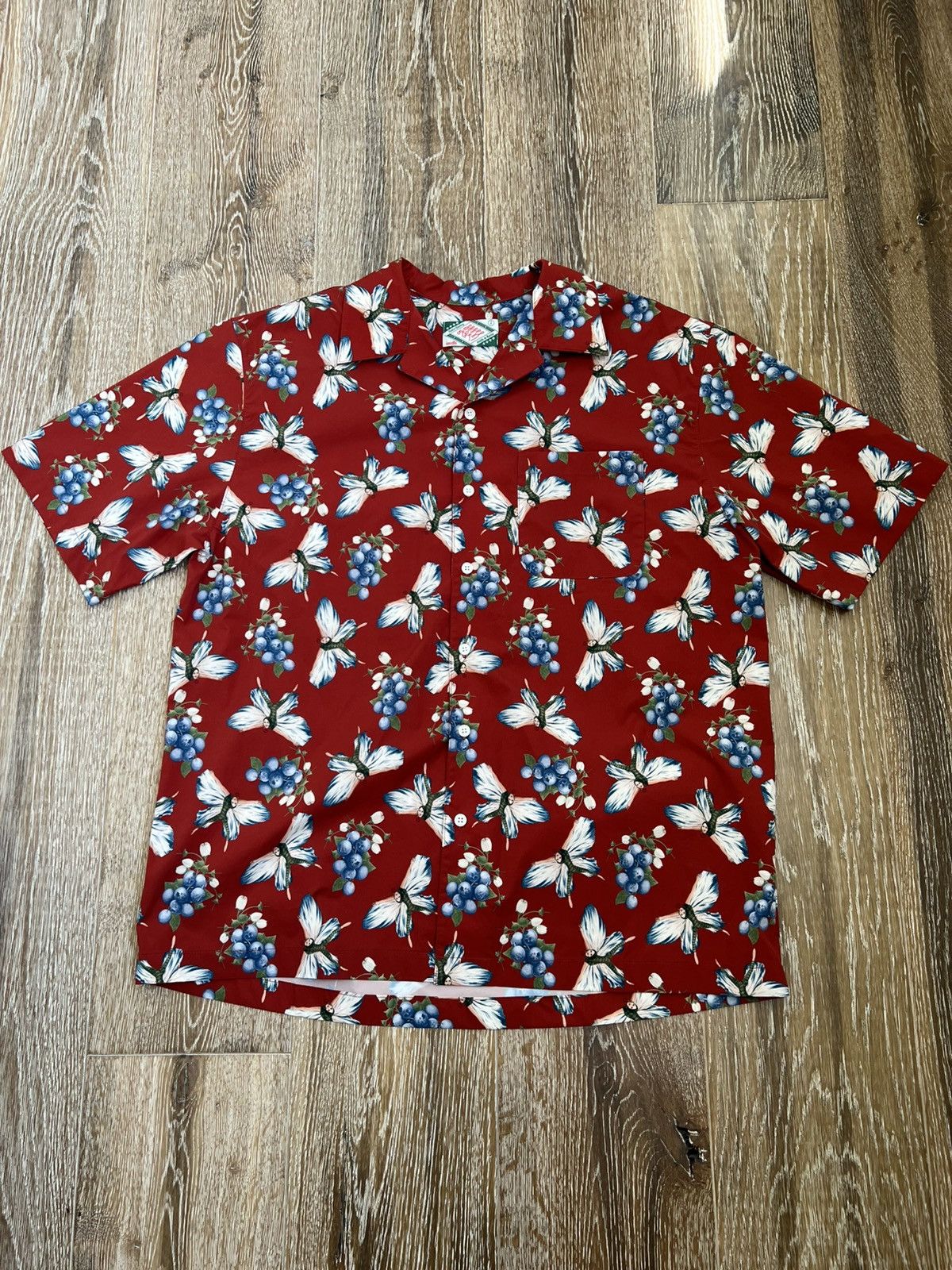 Vintage Loedle blueberry hawaiian shirt Size US L / EU 52-54 / 3 - 1 Thumbnail