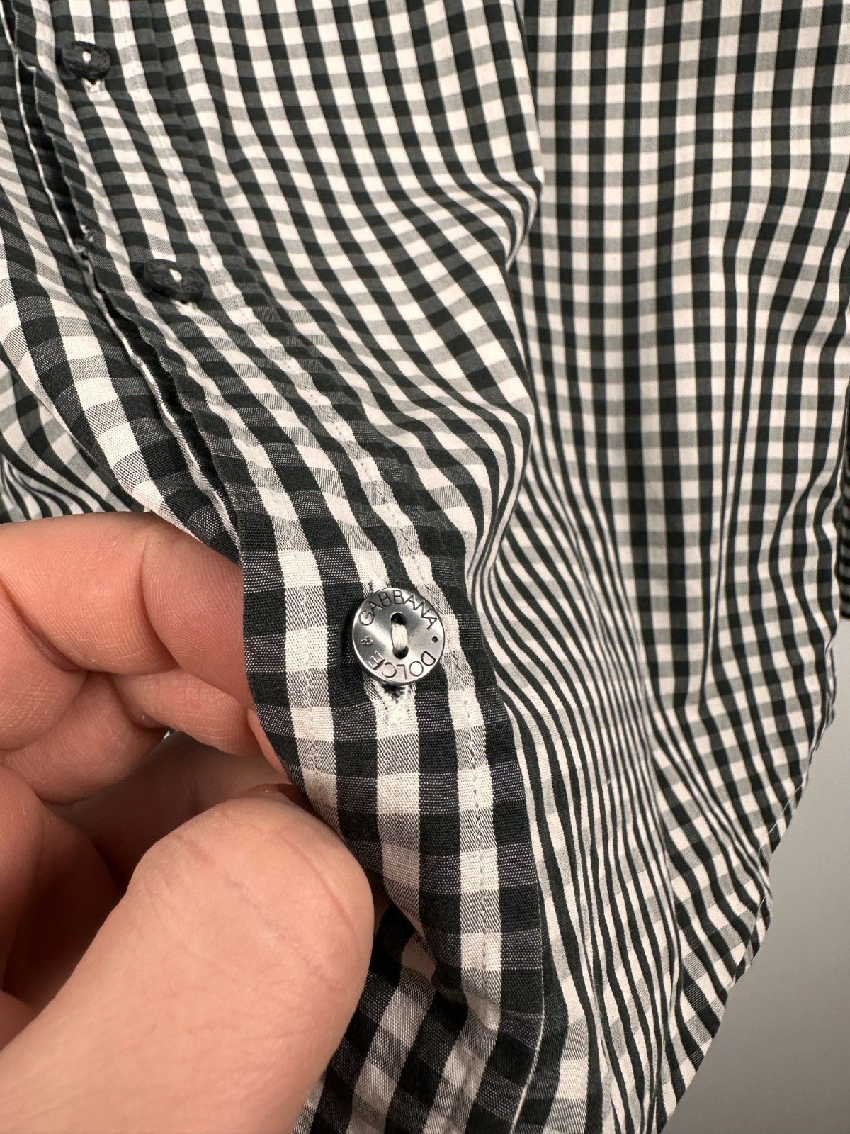 Dolce & Gabbana Dolce & Gabbana Check Shirt Long Sleeve Button Down Size 40 Size US M / EU 48-50 / 2 - 5 Thumbnail
