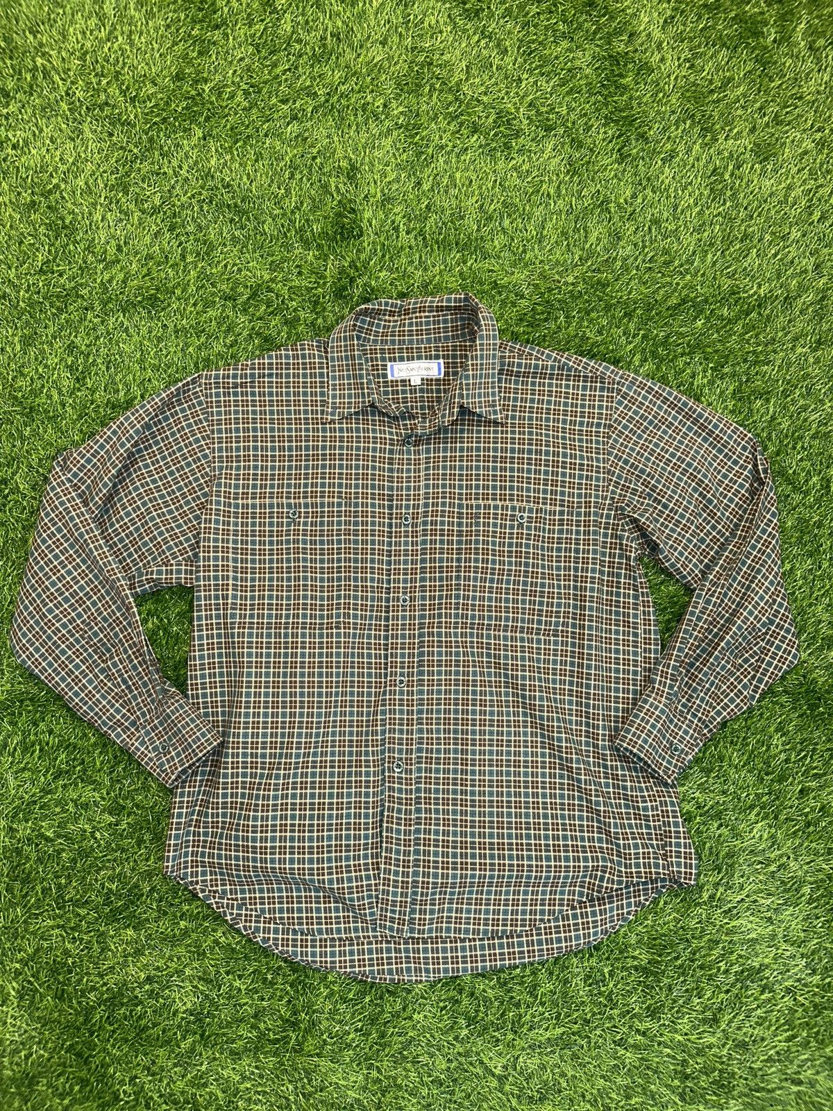 Yves Saint Laurent Vintage ysl yves saint laurent collared polo longsleeve L Size US L / EU 52-54 / 3 - 1 Thumbnail