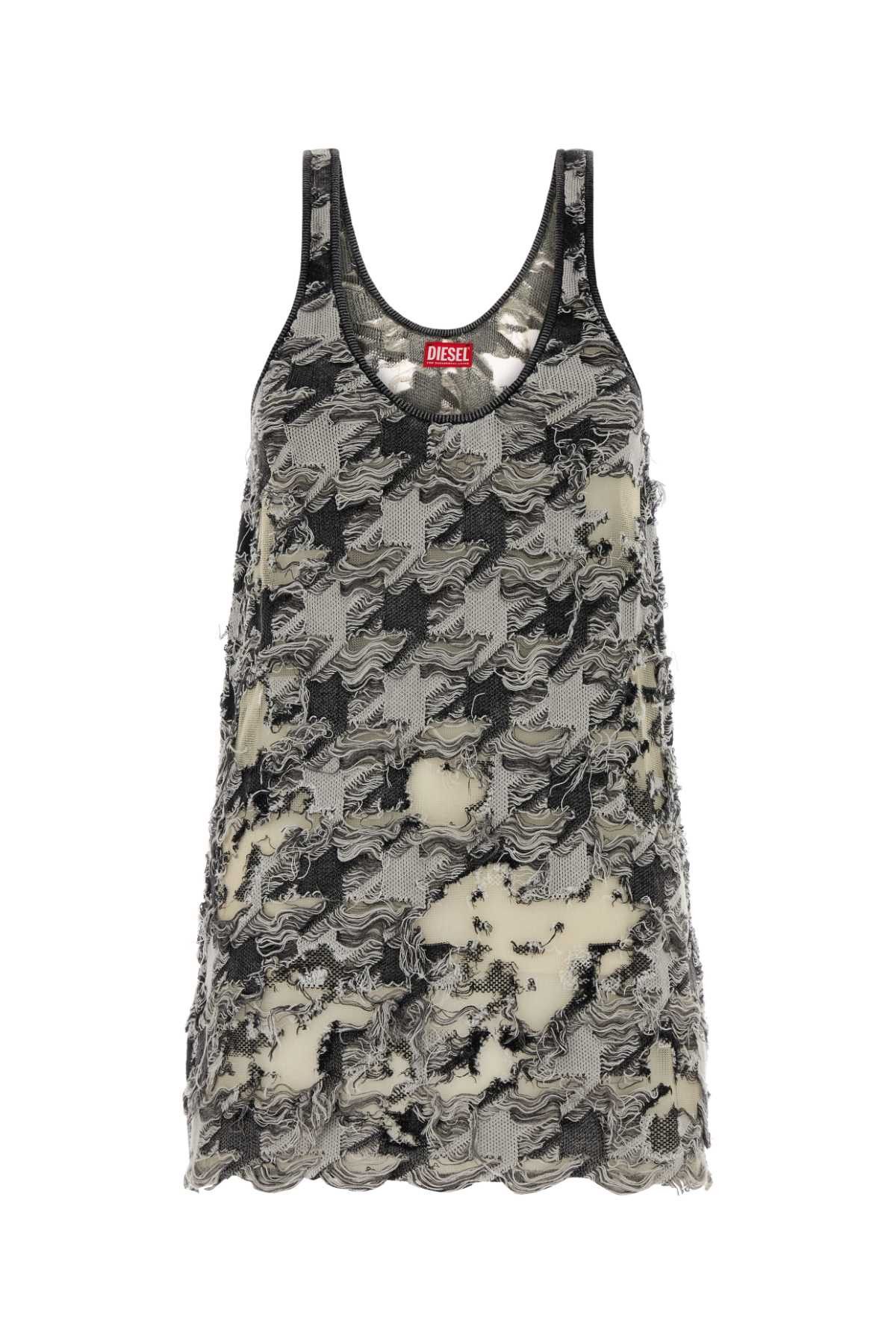 Diesel Multicolor Cotton Blend Mini Dress Size S / US 4 / IT 40 - 1 Thumbnail