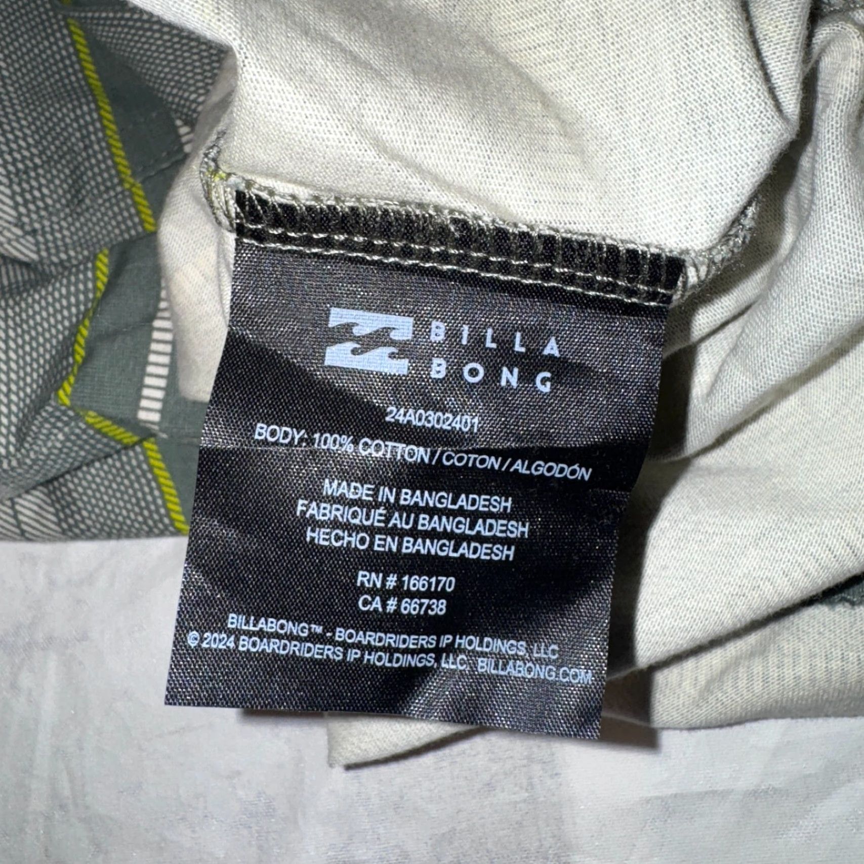 Billabong BILLABONG Hoodie Shirt M Green Striped Cotton Lightweight Beach Pullover Men Mens Size US M / EU 48-50 / 2 - 7 Thumbnail
