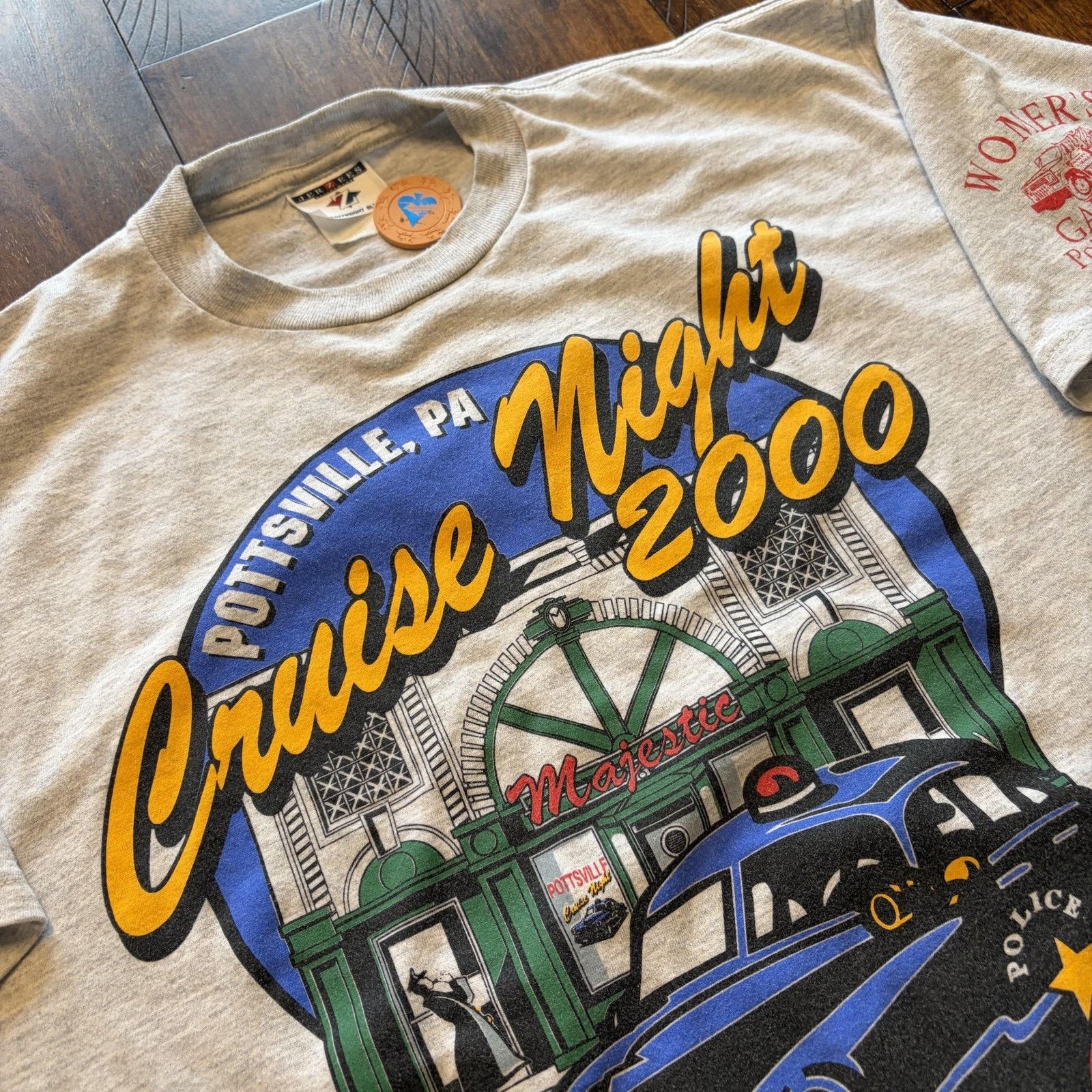 Jerzees Vtg Pottsville Cruise Night Shirt L Police Tee 2000 Jerzees Size US L / EU 52-54 / 3 - 4 Thumbnail