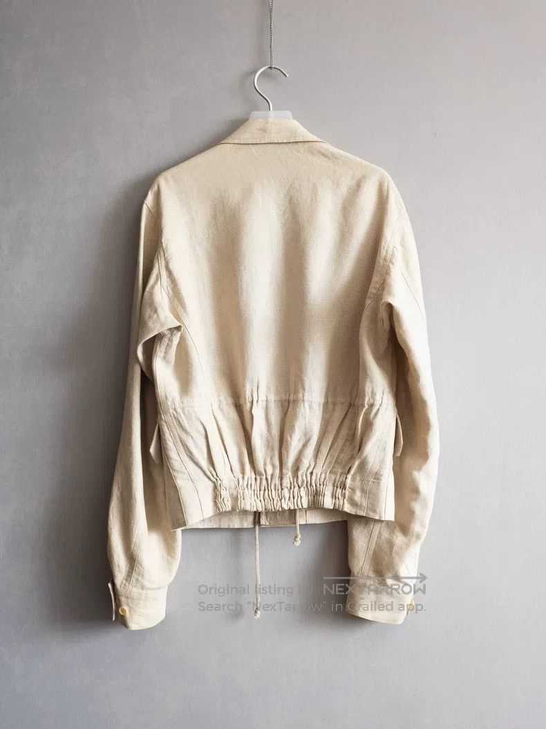 Yohji Yamamoto Yohji Yamamoto Drawstring Velcro Pleated Jacket Size US M / EU 48-50 / 2 - 2 Thumbnail
