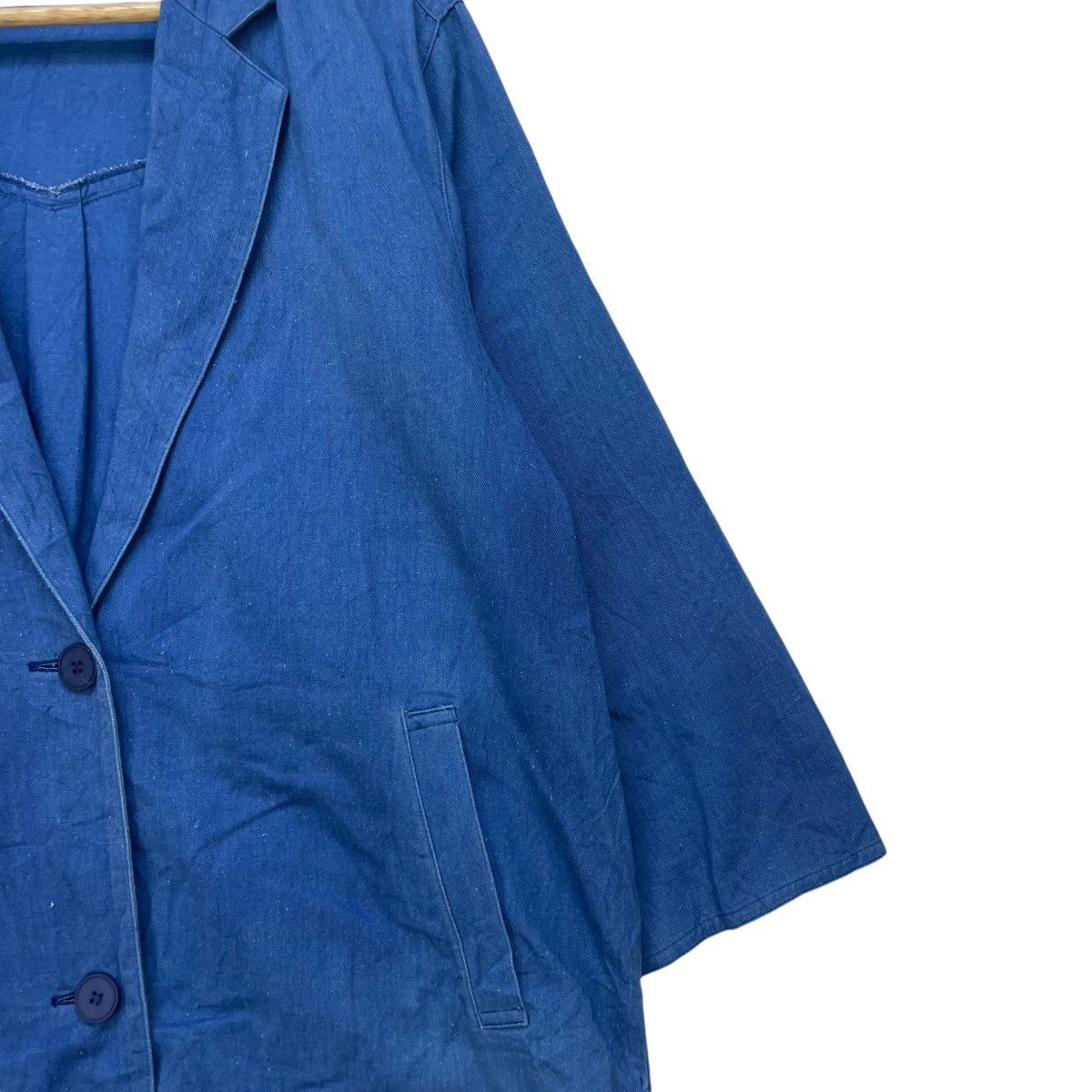 Indigo × Japanese Brand × Yohji Yamamoto Vintage Japan Brand Takashimaya Indigo Jacket Size M / US 6-8 / IT 42-44 - 4 Thumbnail