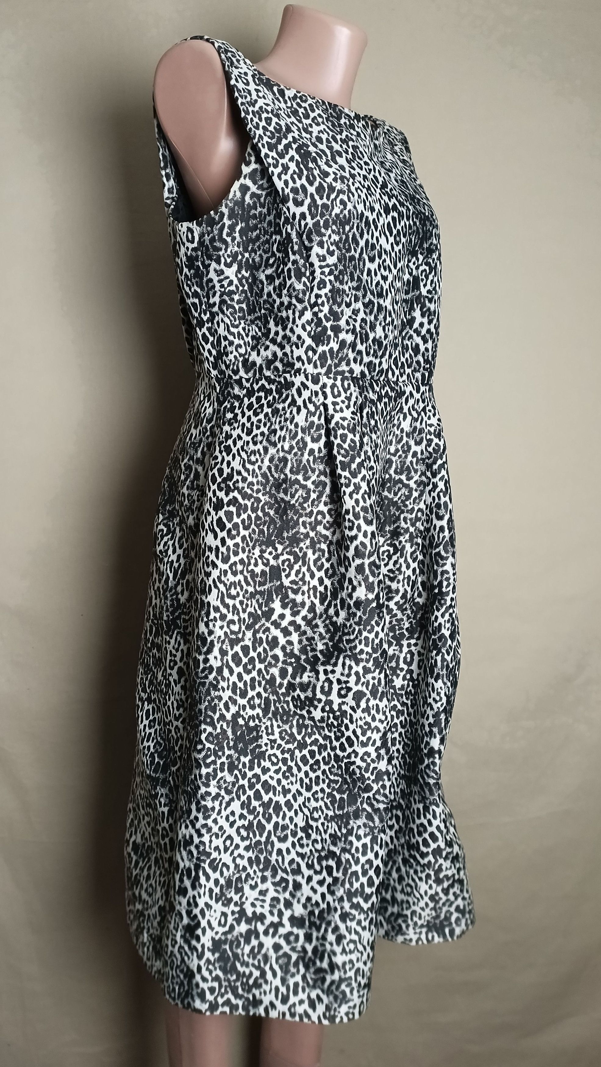 Max Mara MAX MARA Studio $675 Leopard Sleeveless Dress Size US12 Size XL / US 12-14 / IT 48-50 - 4 Thumbnail
