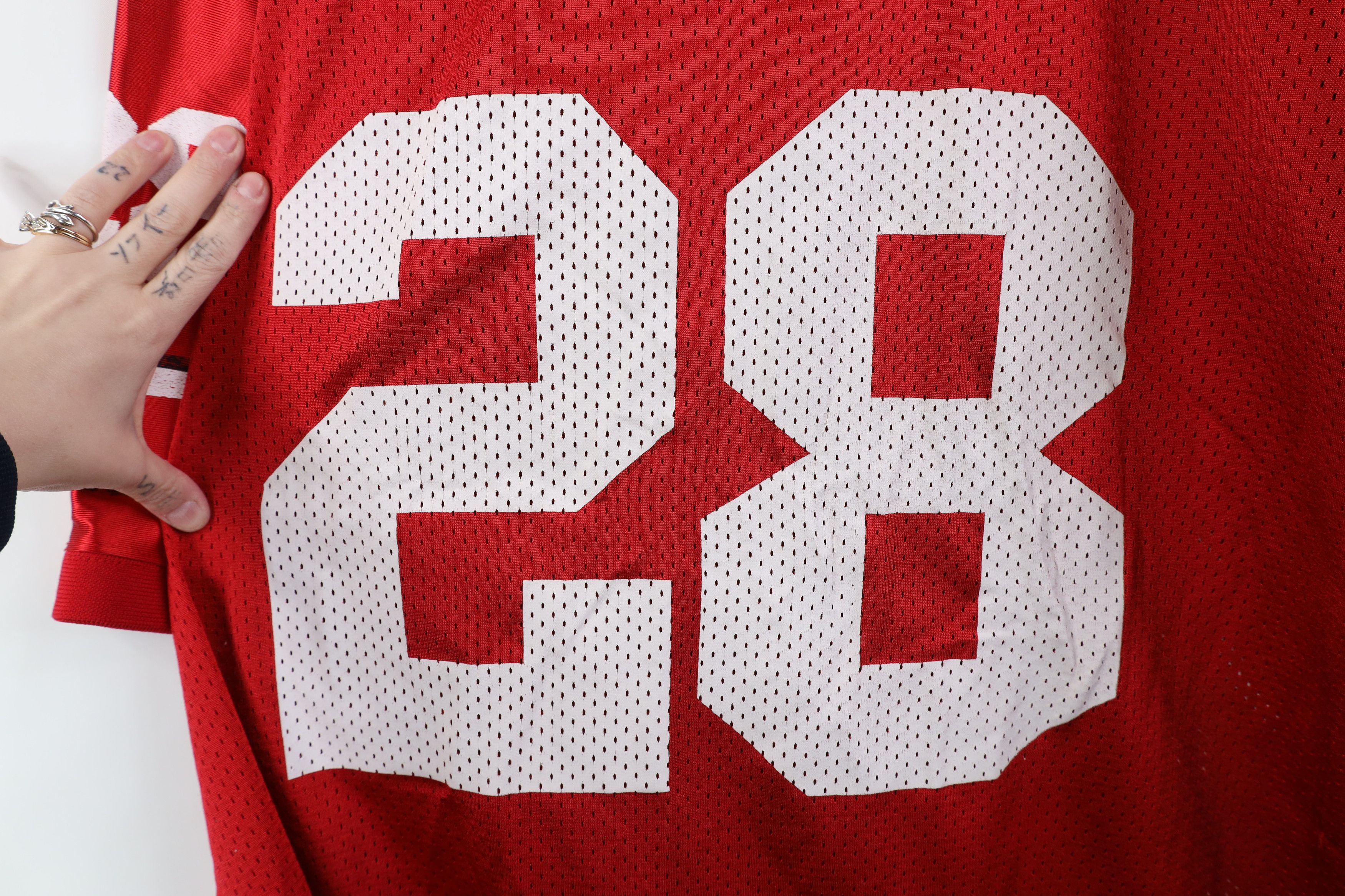Vintage Vintage 90s Y2K Ohio State University Football Jersey #28 Size US XL / EU 56 / 4 - 12 Thumbnail