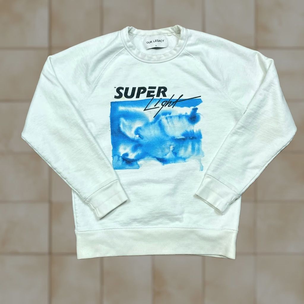 Our Legacy Our Legacy AW14 Crew Sweatshirt XL White Mens Size US XL / EU 56 / 4 - 1 Thumbnail