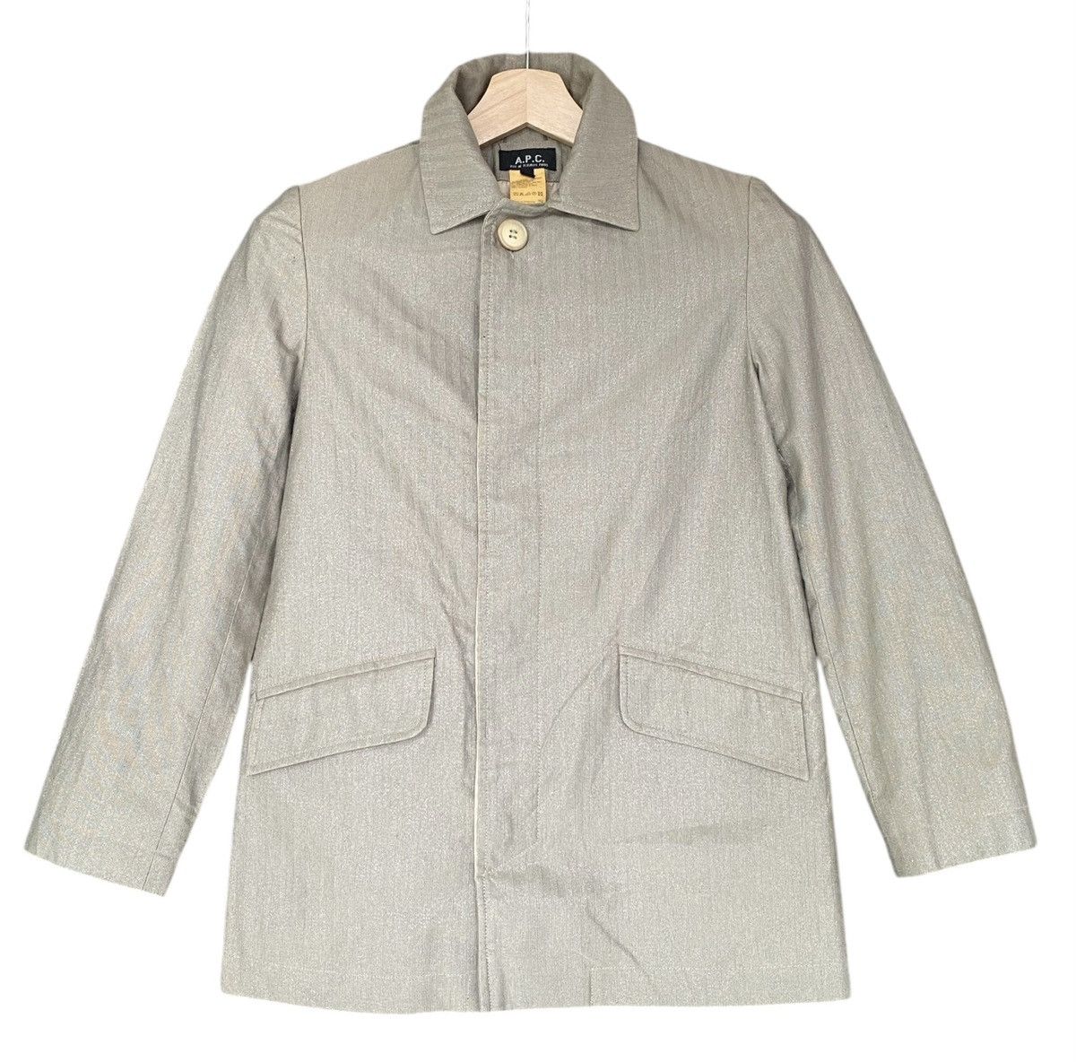 A.P.C. Rare🔥Vtg A.P.C Button Jacket Silver Size US XS / EU 42 / 0 - 1 Thumbnail