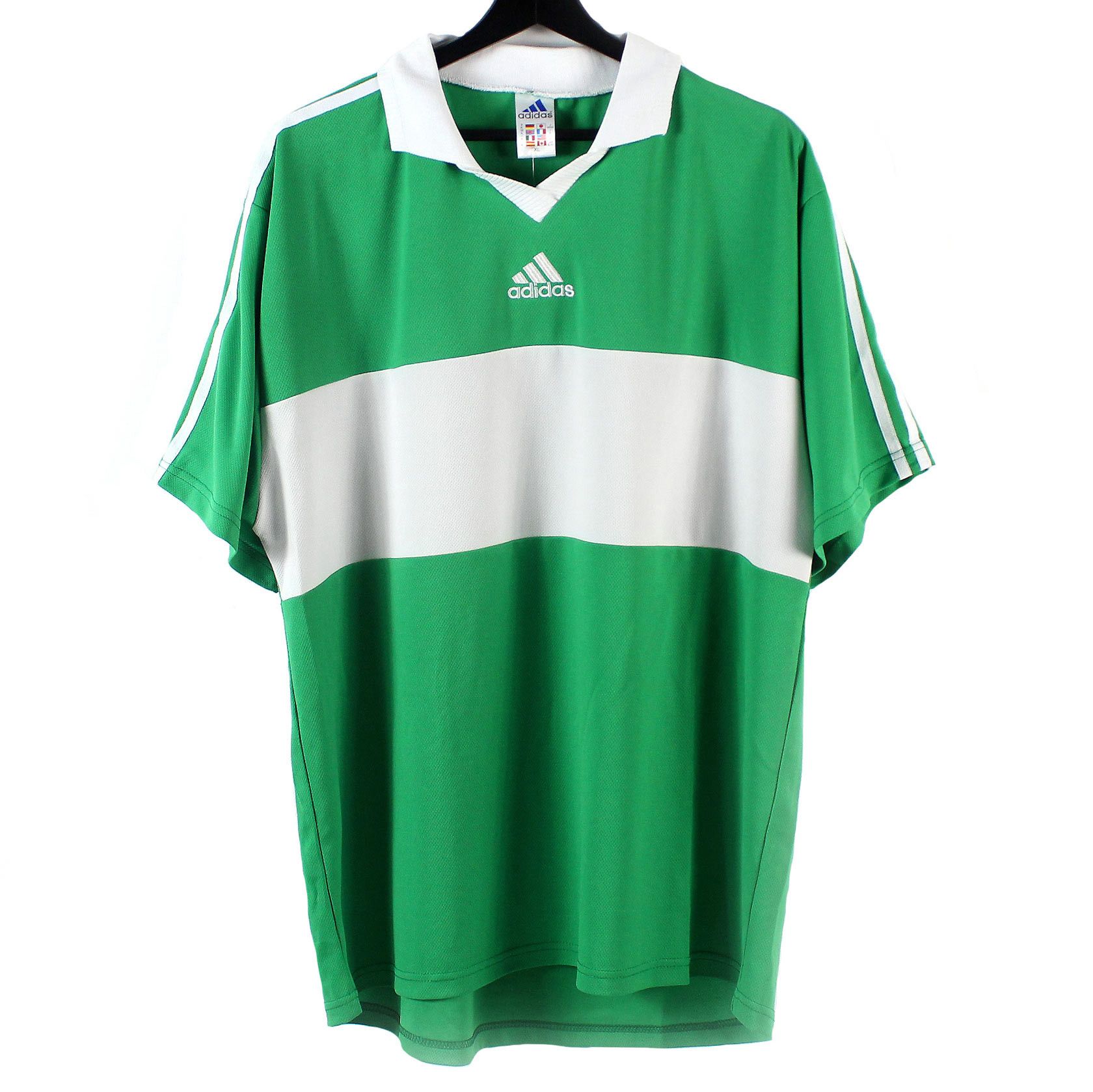 Adidas NOS 90s vintage adidas EQT Equipment Stripe t-shirt jersey Size US XL / EU 56 / 4 - 1 Thumbnail