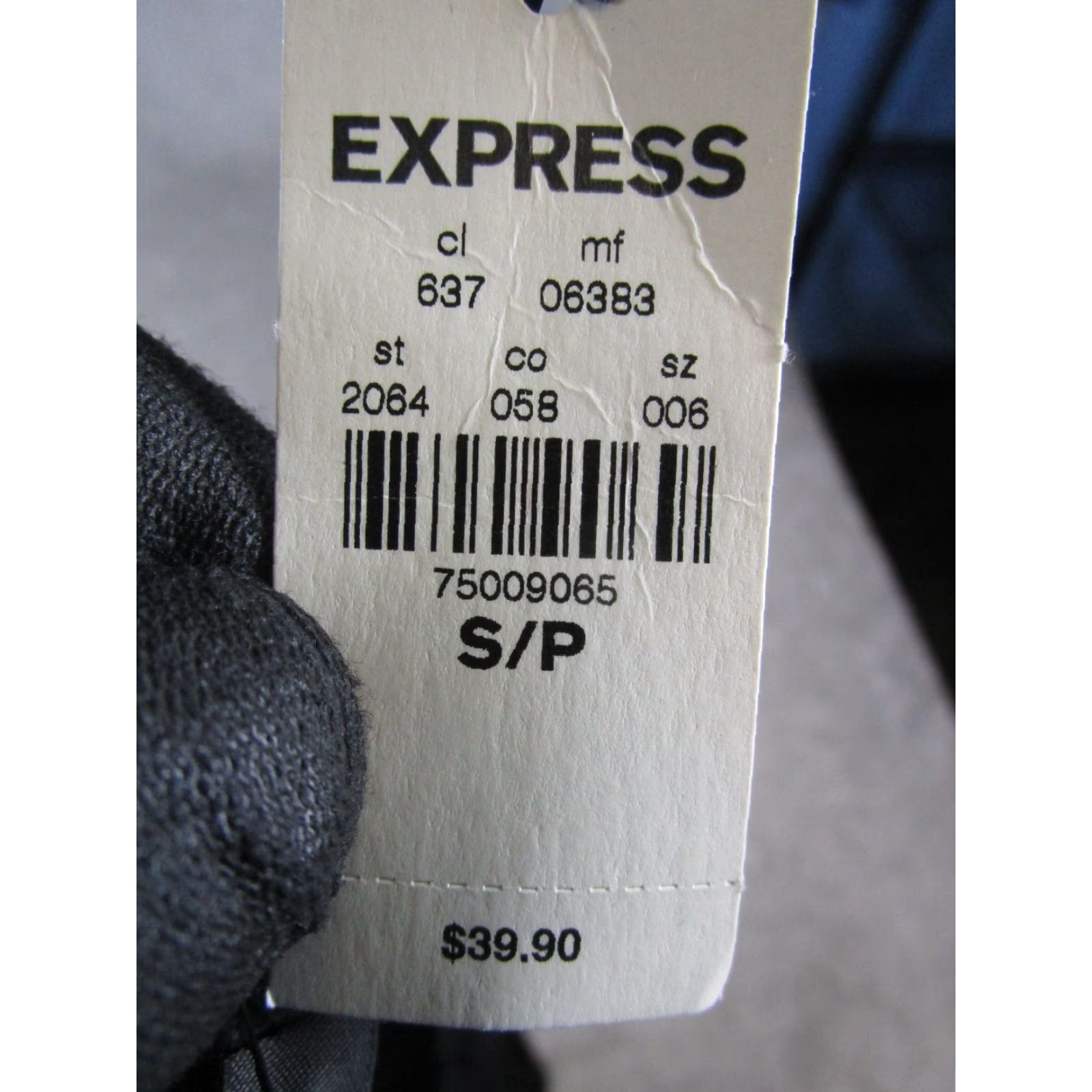 Express Express Womens Small Black Shirt Bedazzled Top * New Size S / US 4 / IT 40 - 4 Thumbnail