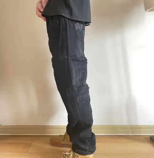 Japanese Brand Retro punk denim pants Size US 31 - 7 Thumbnail