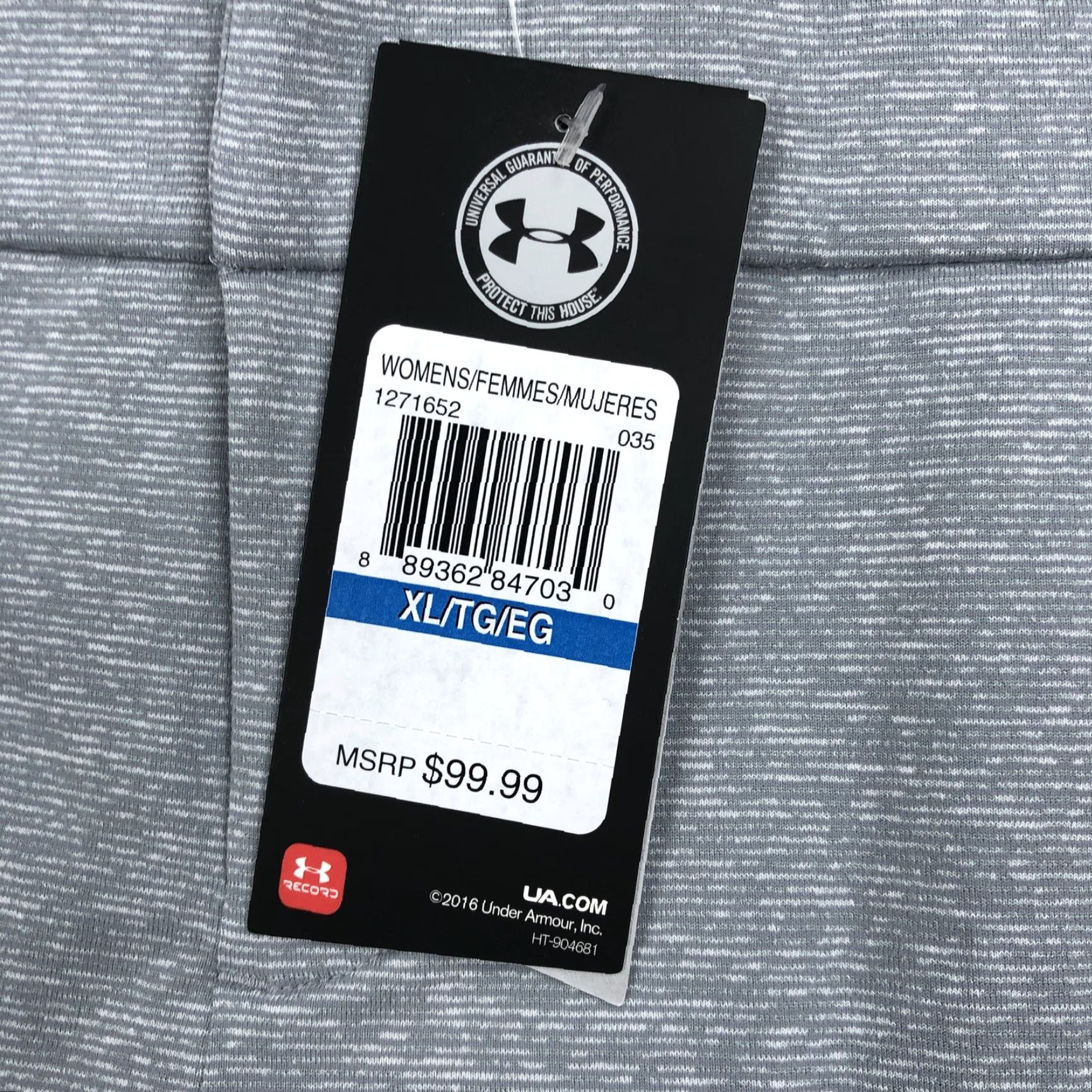 Under Armour Under Armour Women’s HeatGear Loose Fit Activewear Jogger Pants Grey XL Size 40" / US 18 - 3 Thumbnail