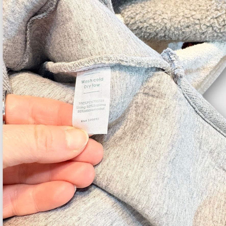 Marine Layer Marine Layer Sherpa Quarterzip Pullover XS Grey Women Cozy A Size XS / US 0-2 / IT 36-38 - 7 Thumbnail