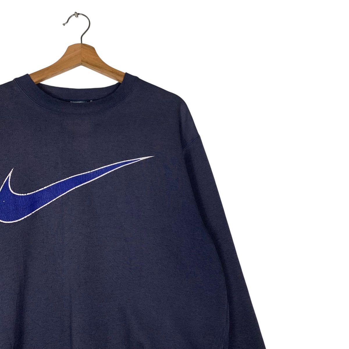 Nike 90's NIKE Swoosh Big Logo Crewneck Sweatshirt #1347-C61 Size US M / EU 48-50 / 2 - 5 Thumbnail