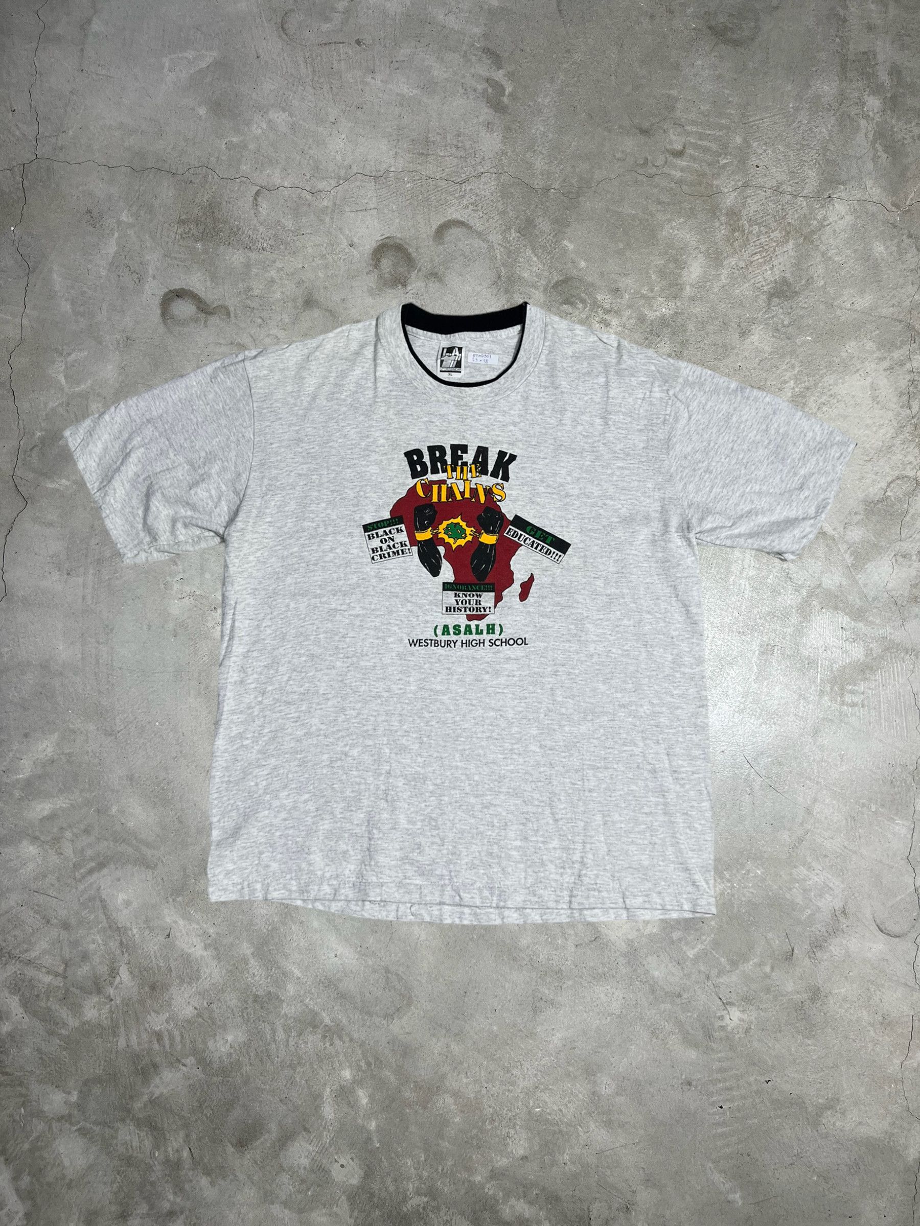 Vintage Vtg 90s Break the Chains Human Rights Art Tee (XL) GTMD901 Size US XL / EU 56 / 4 - 1 Thumbnail