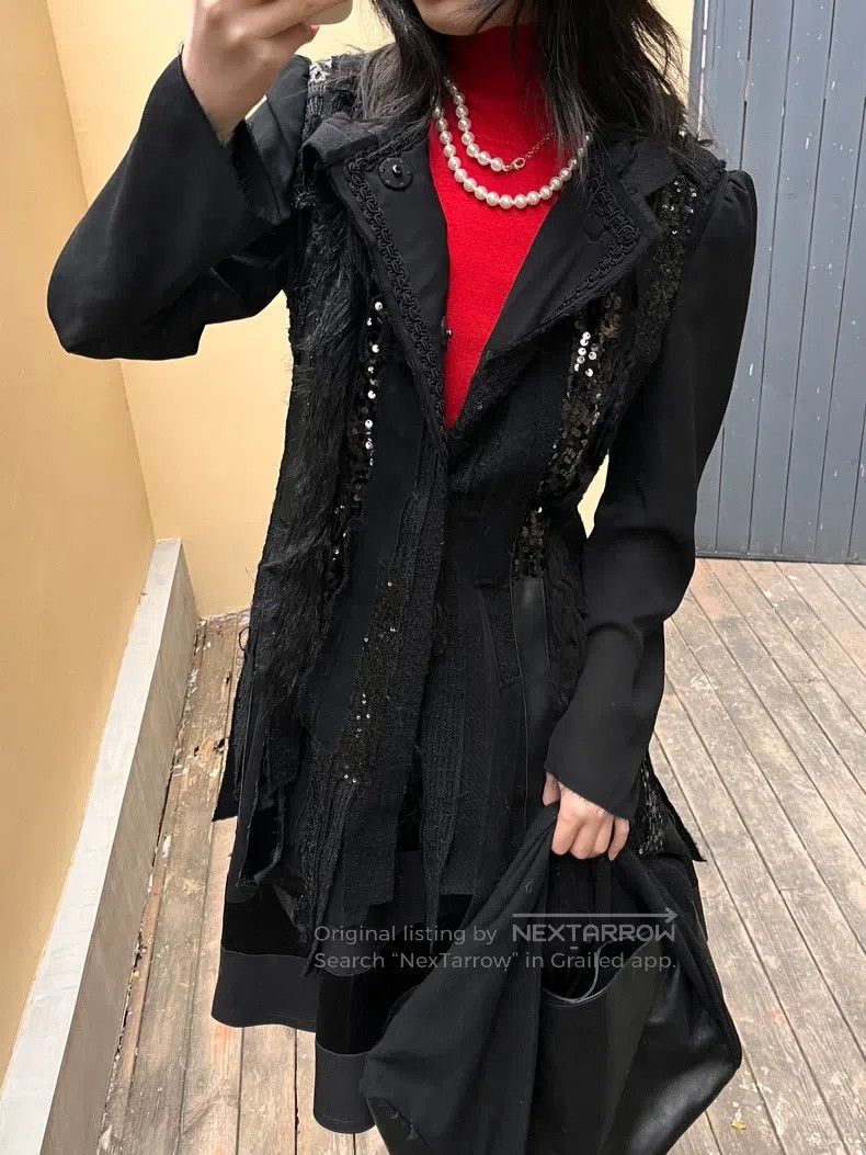 Junya Watanabe Junya Watanabe Mixed material collage coat Size S / US 4 / IT 40 - 1 Thumbnail