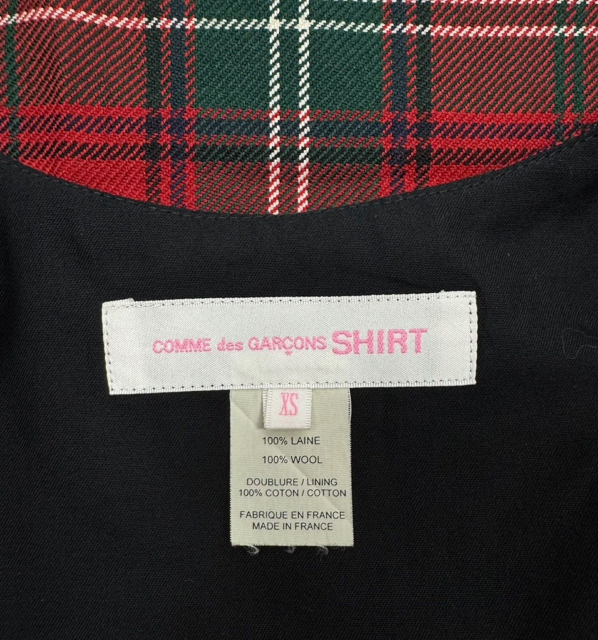 Comme des Garcons SHIRT Comme des Garcons Shirt Plaid Wool Dress Pinafore size XS Size XS / US 0-2 / IT 36-38 - 10 Thumbnail