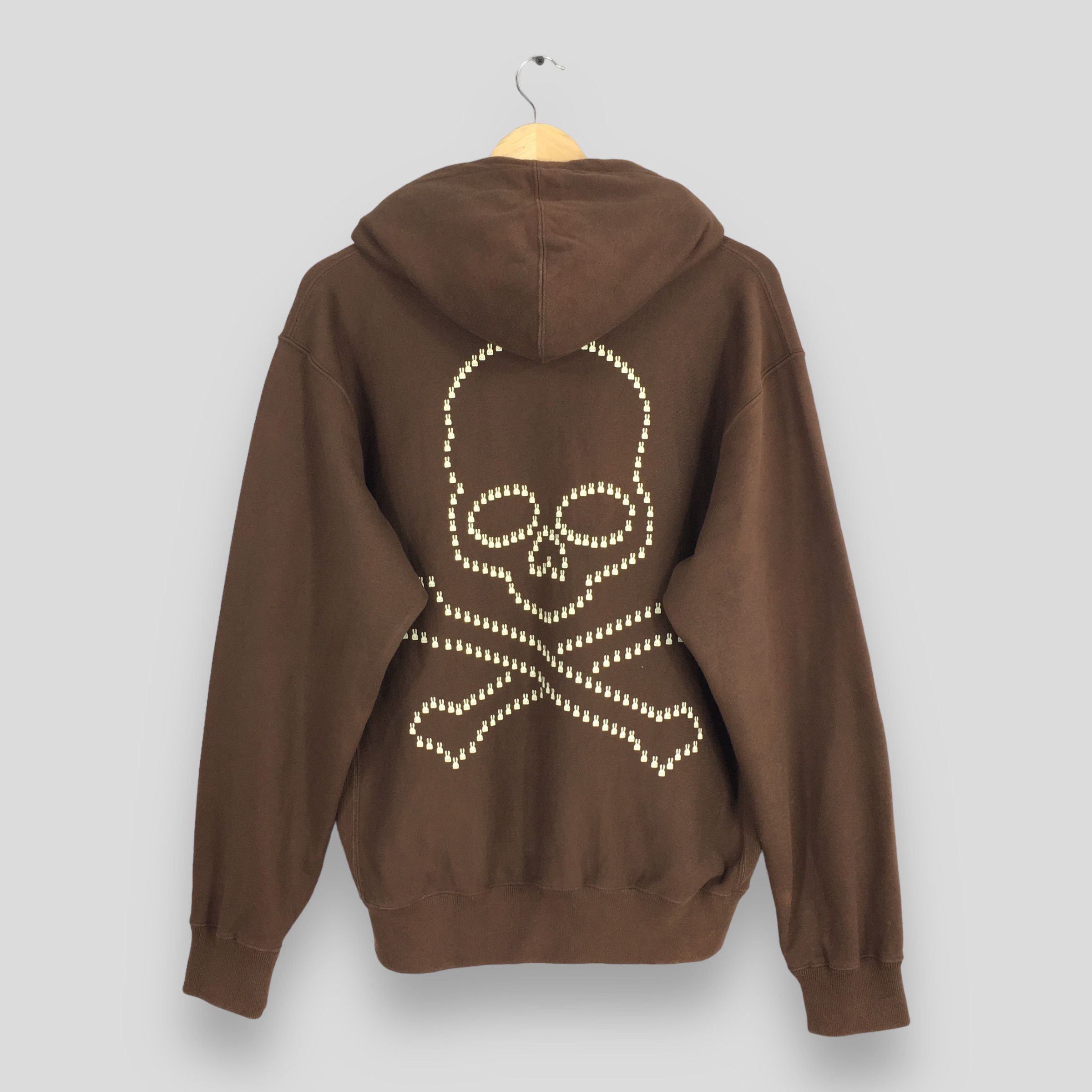 Japanese Brand Cune Japan 2004 Mastermind Skull Brown Hoodie Medium Size US M / EU 48-50 / 2 - 7 Thumbnail