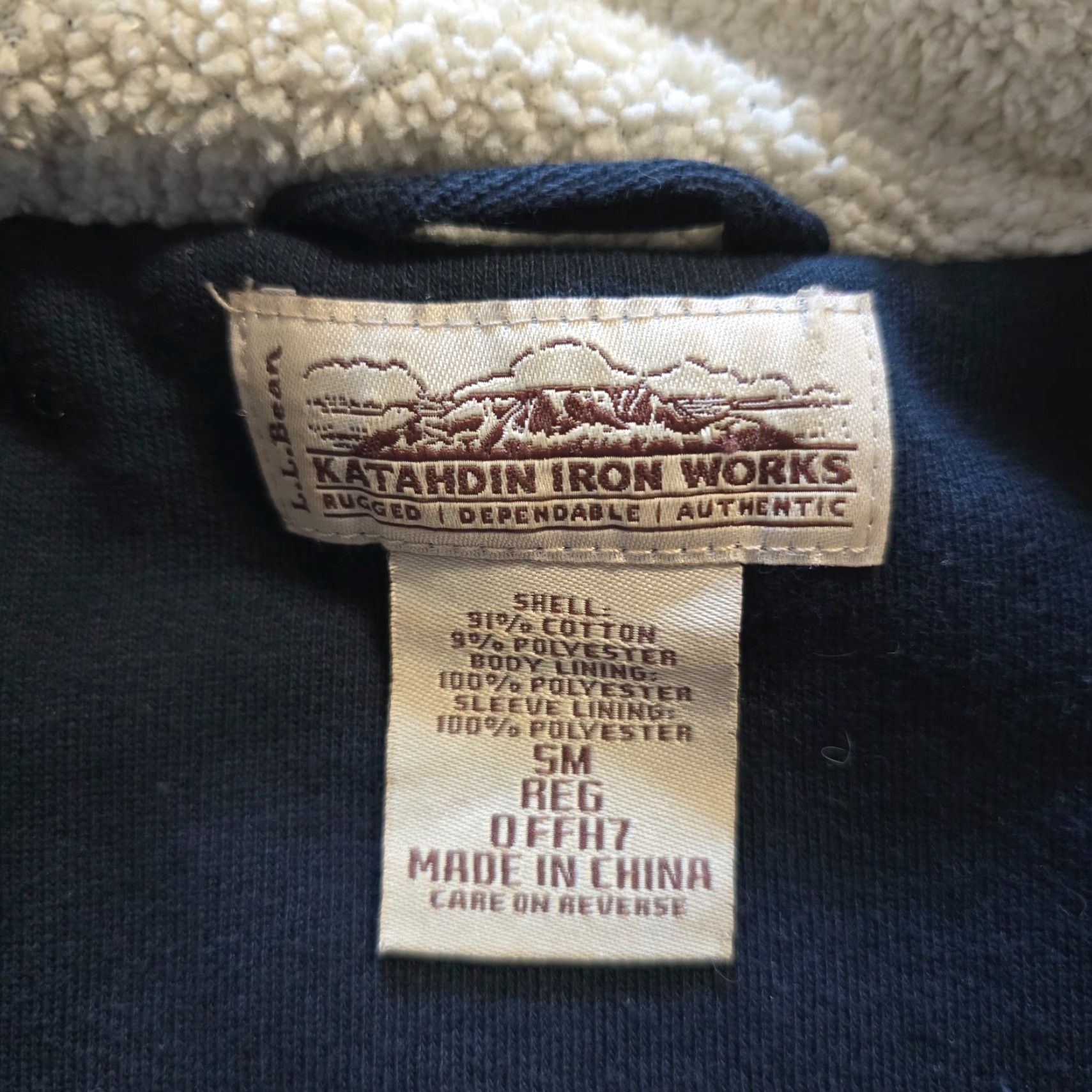 Vintage LL Bean Jacket Mens Small Black Hooded Full Zip Katahdin Lined Sweatshirt Size US M / EU 48-50 / 2 - 4 Thumbnail
